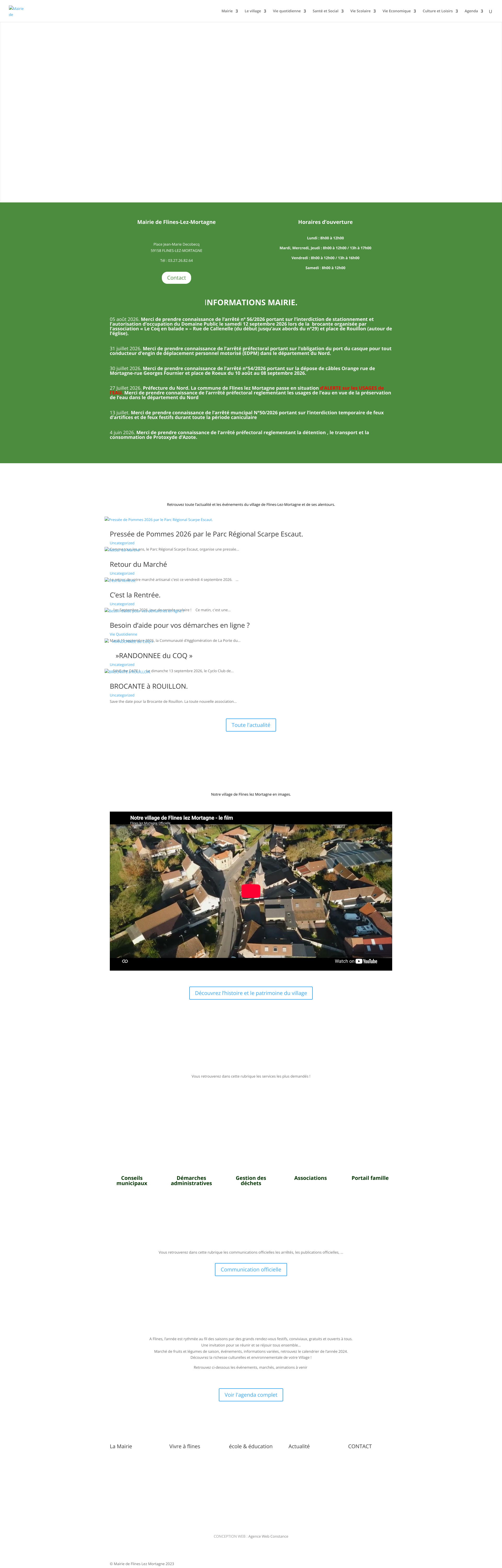 Aperçu du site
