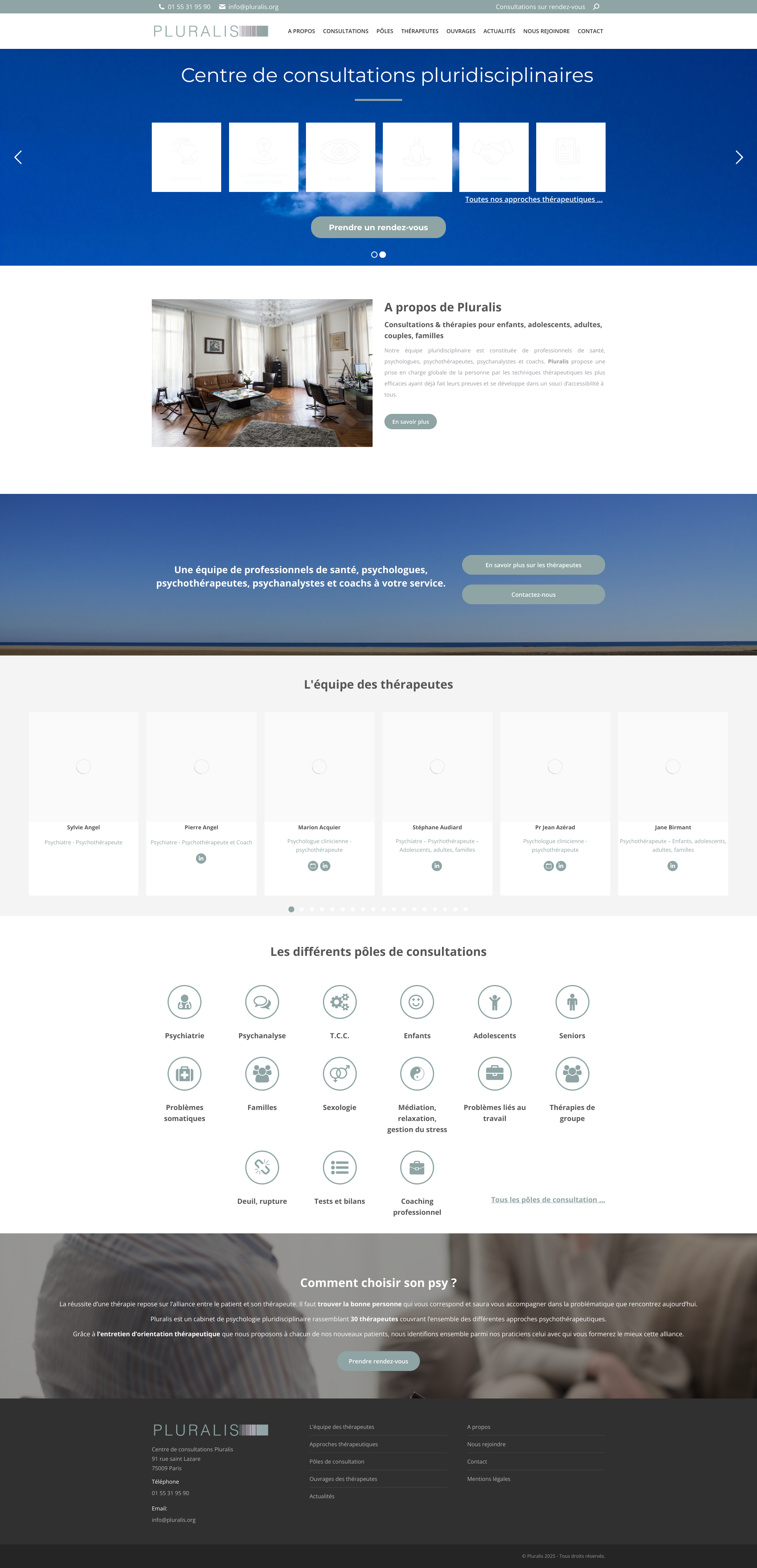 Aperçu du site