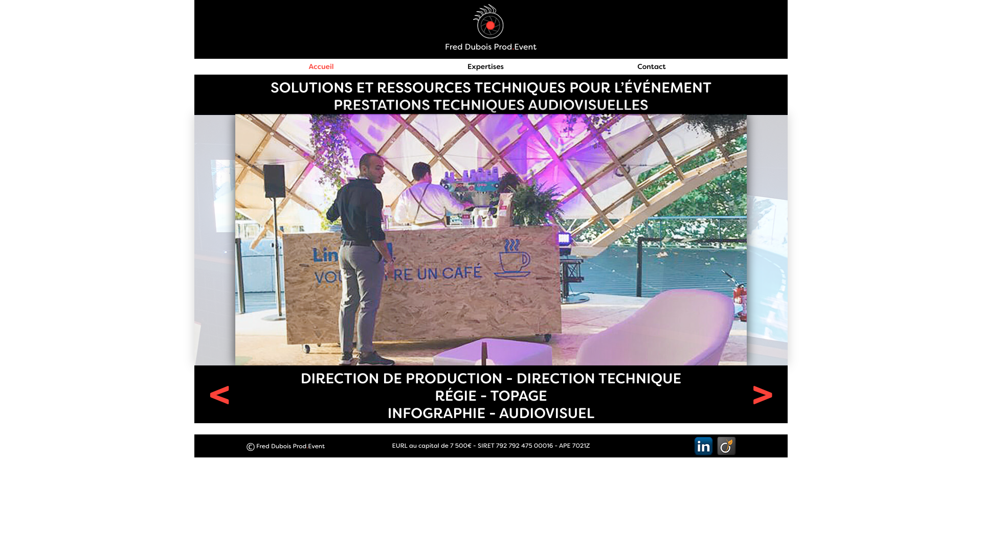 Aperçu du site