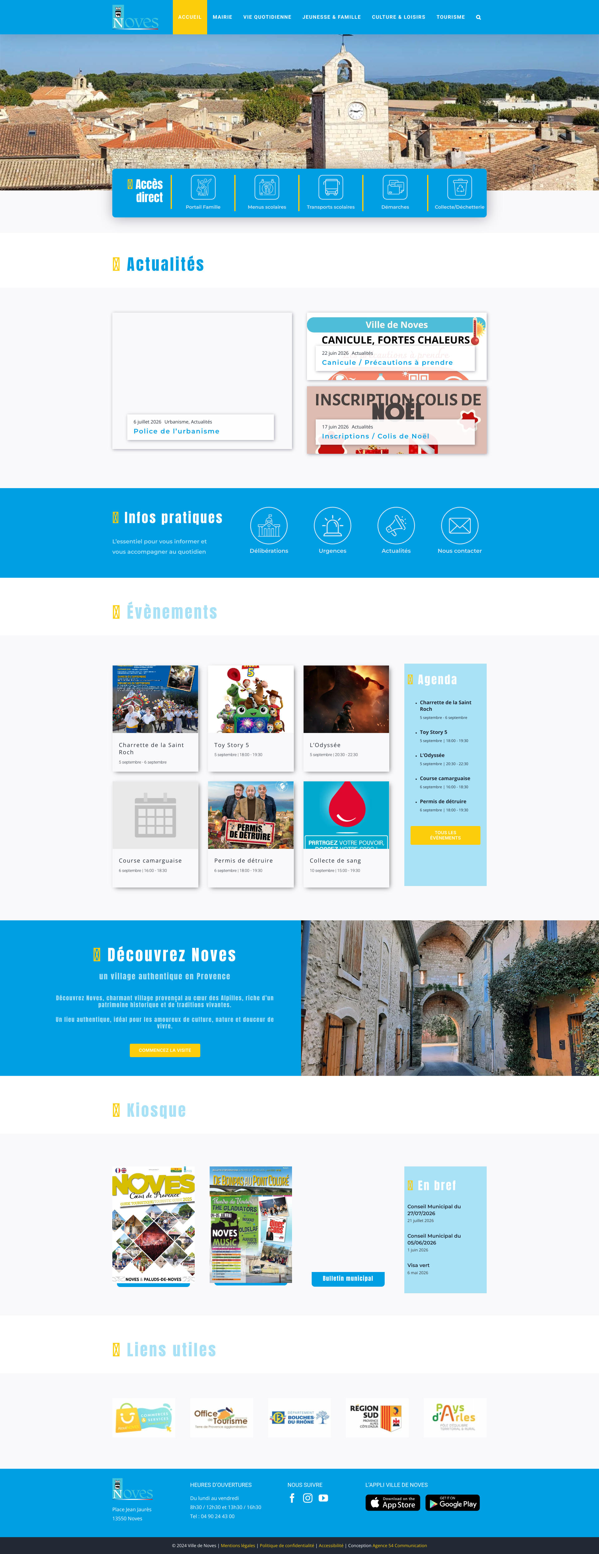 Aperçu du site