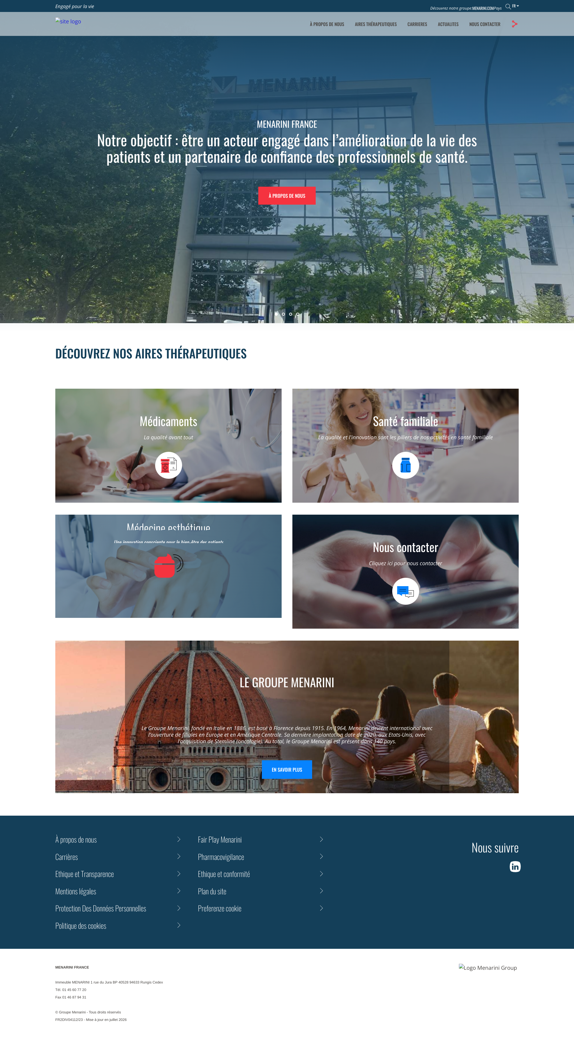 Aperçu du site
