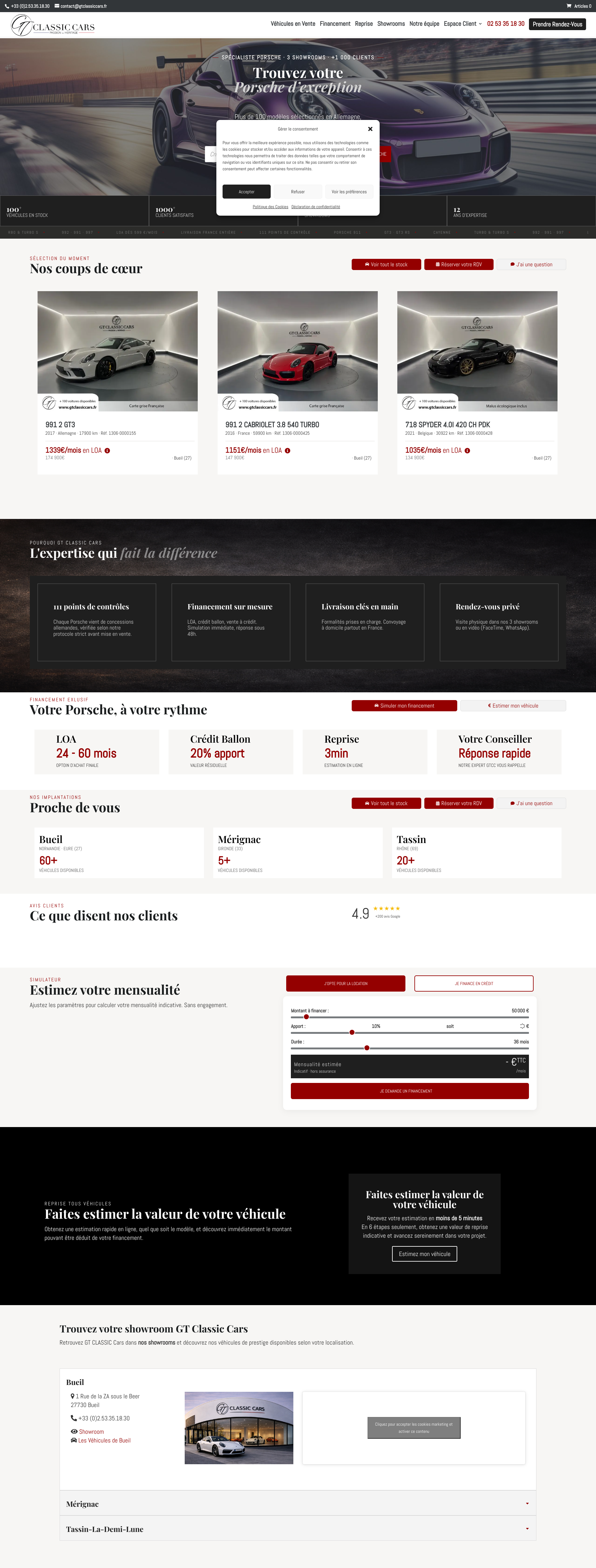 Aperçu du site