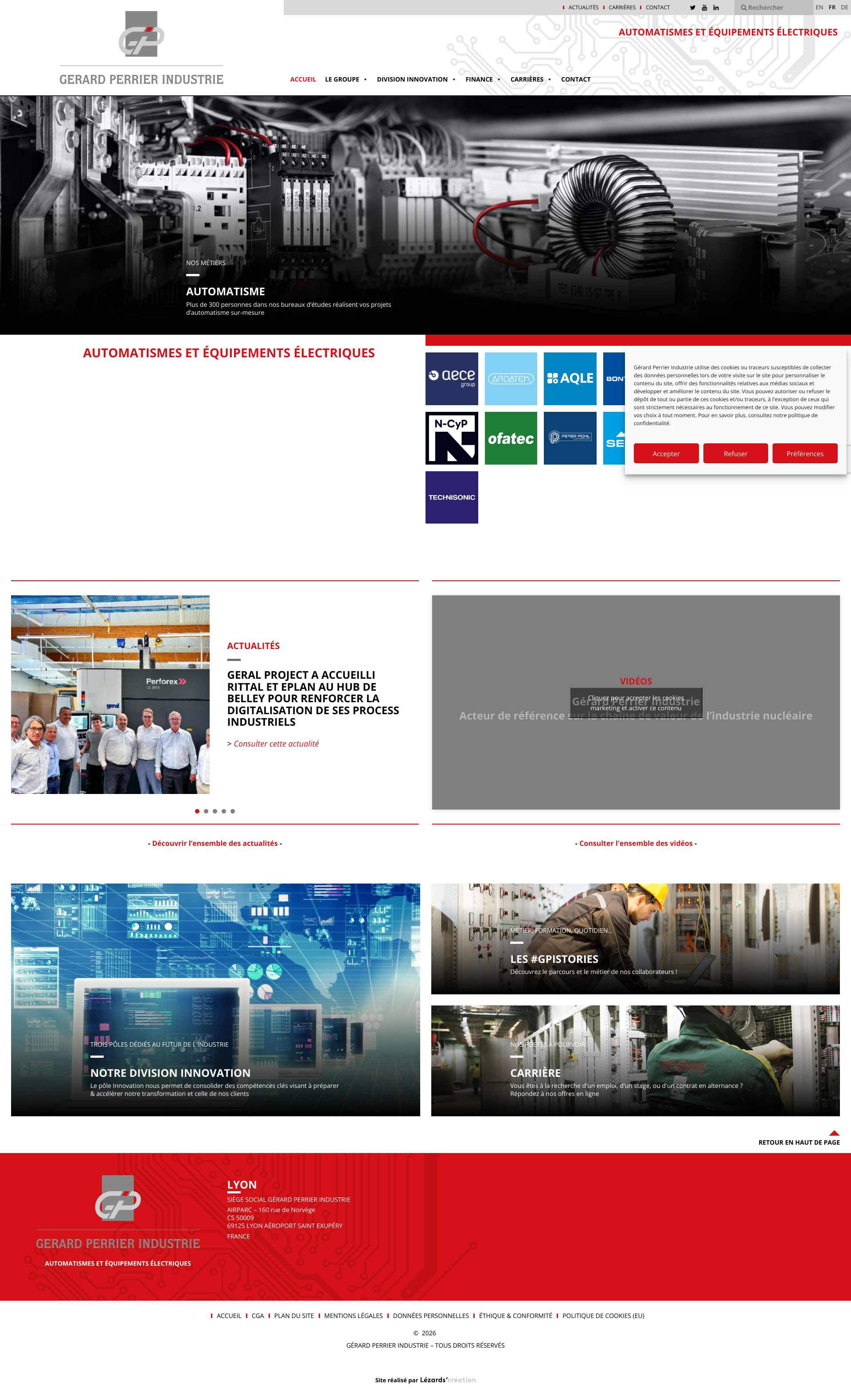 Aperçu du site