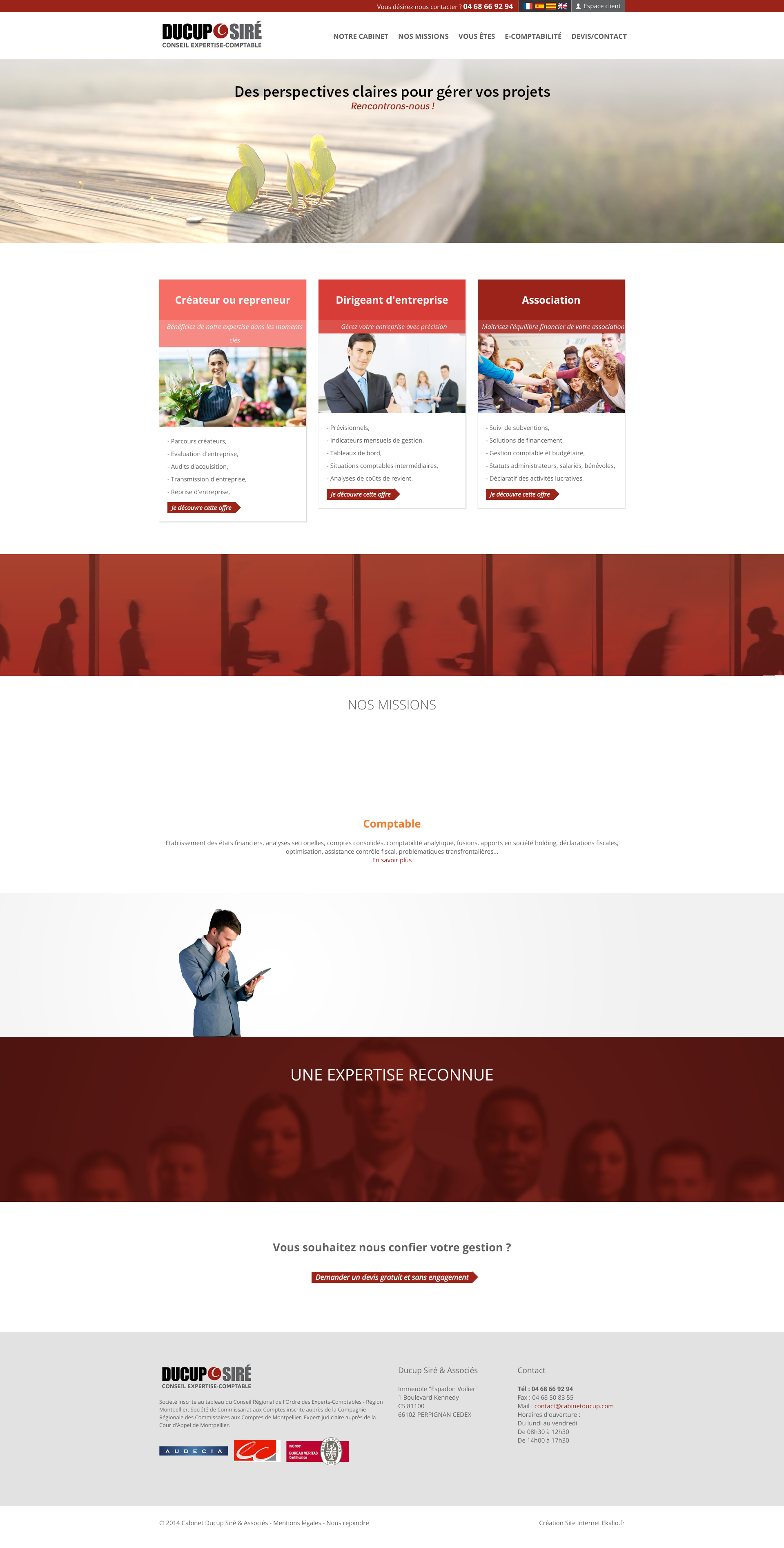 Aperçu du site