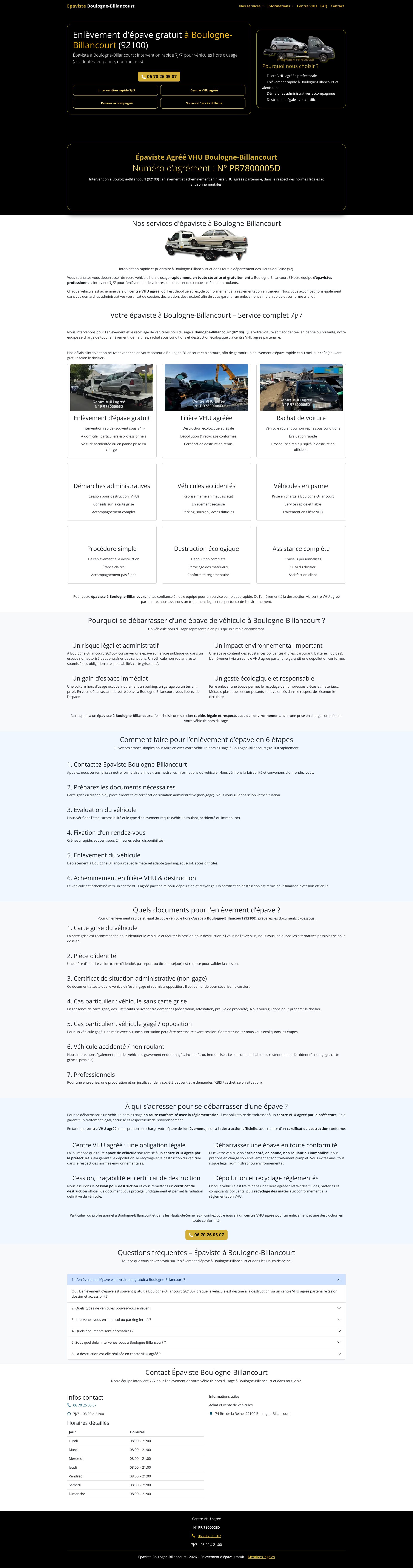 Aperçu du site
