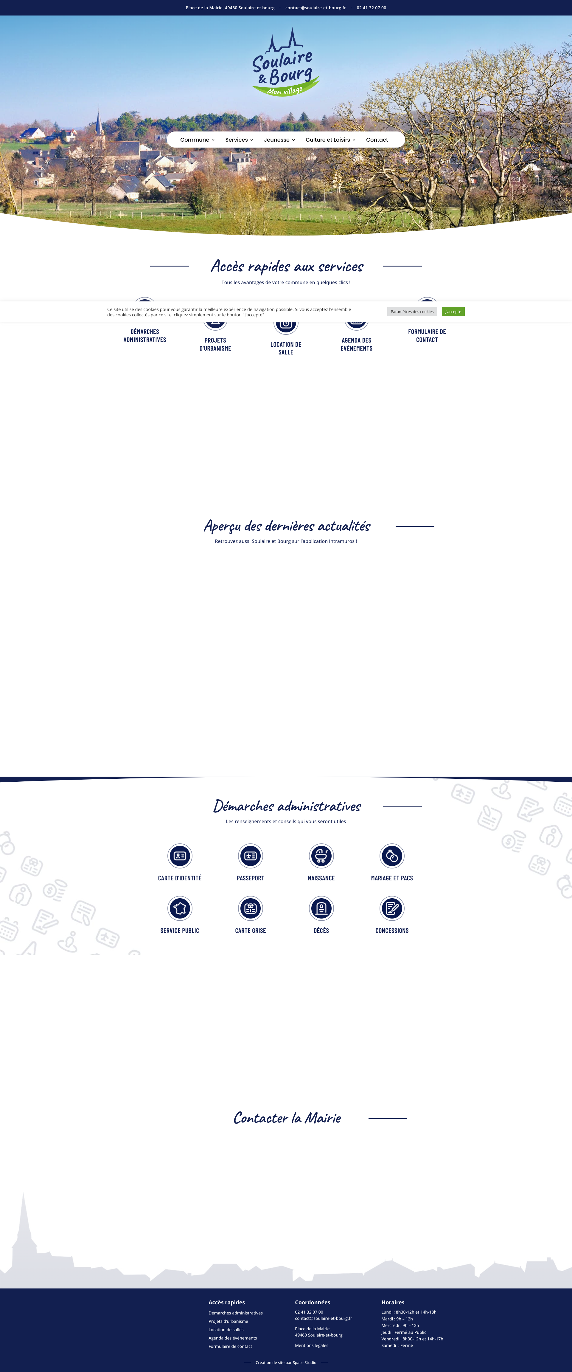 Aperçu du site