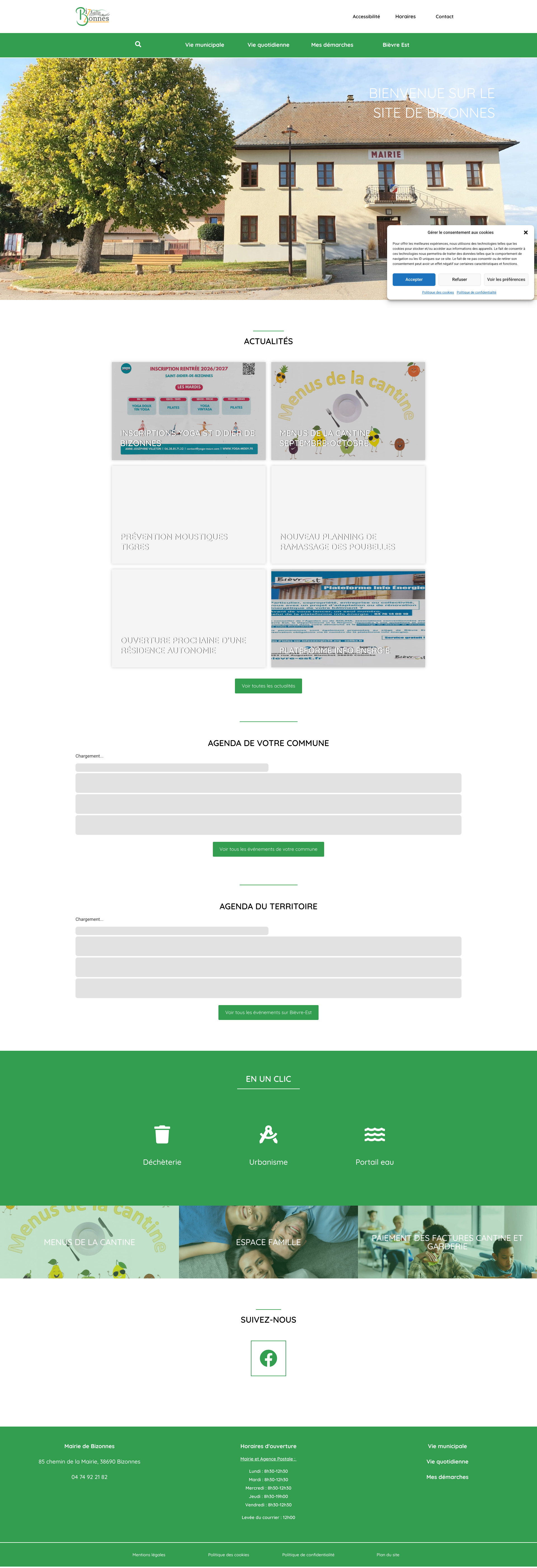 Aperçu du site