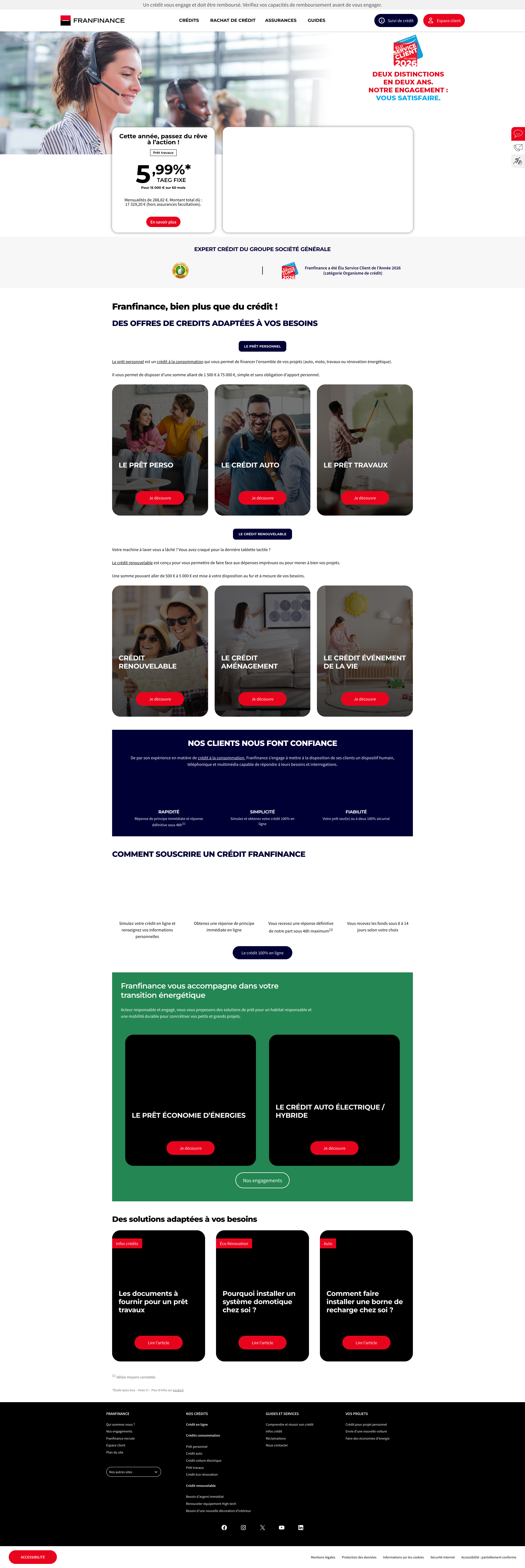 Aperçu du site