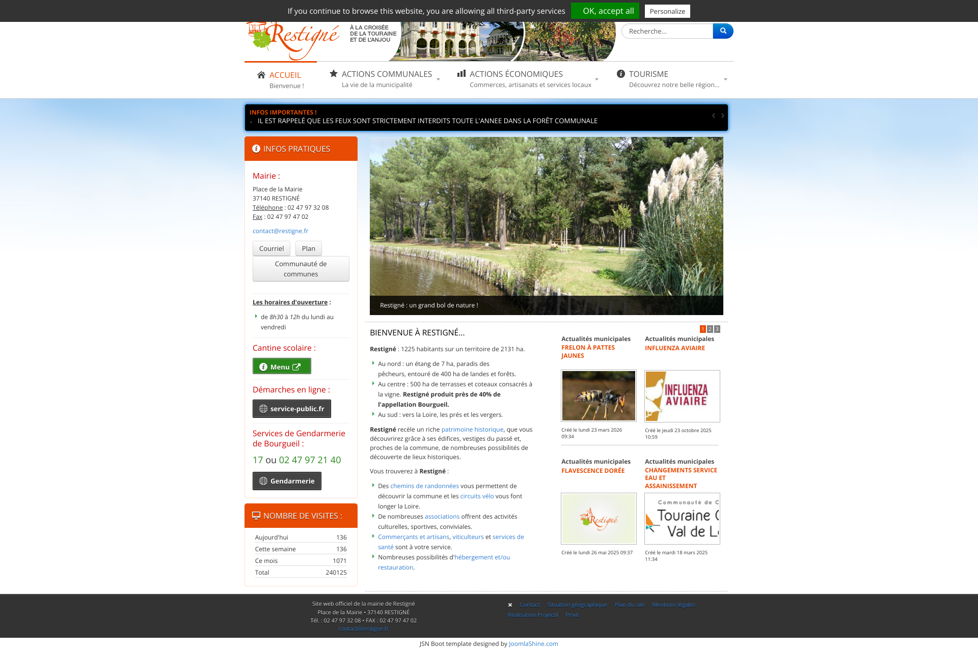 Aperçu du site