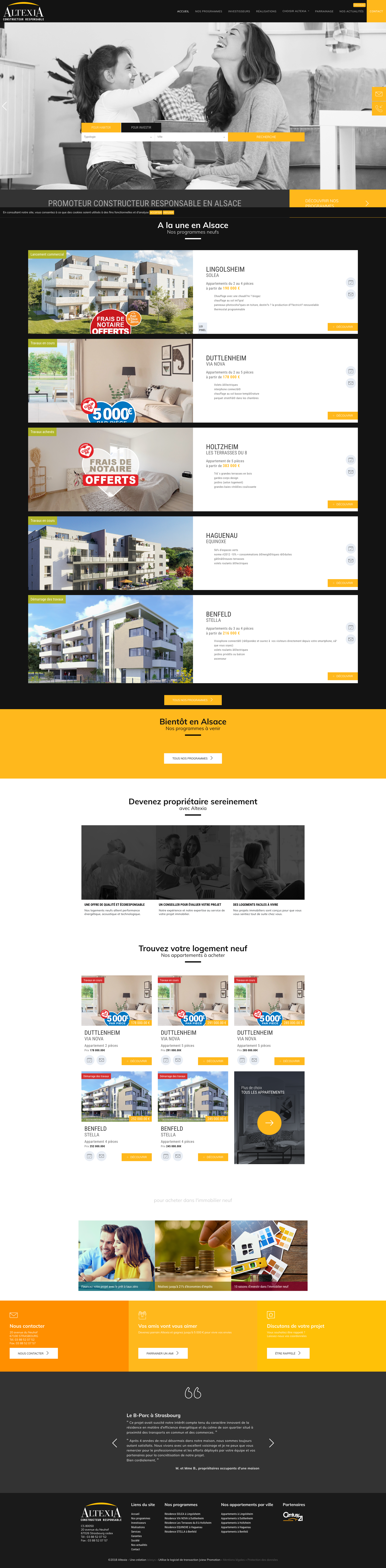 Aperçu du site