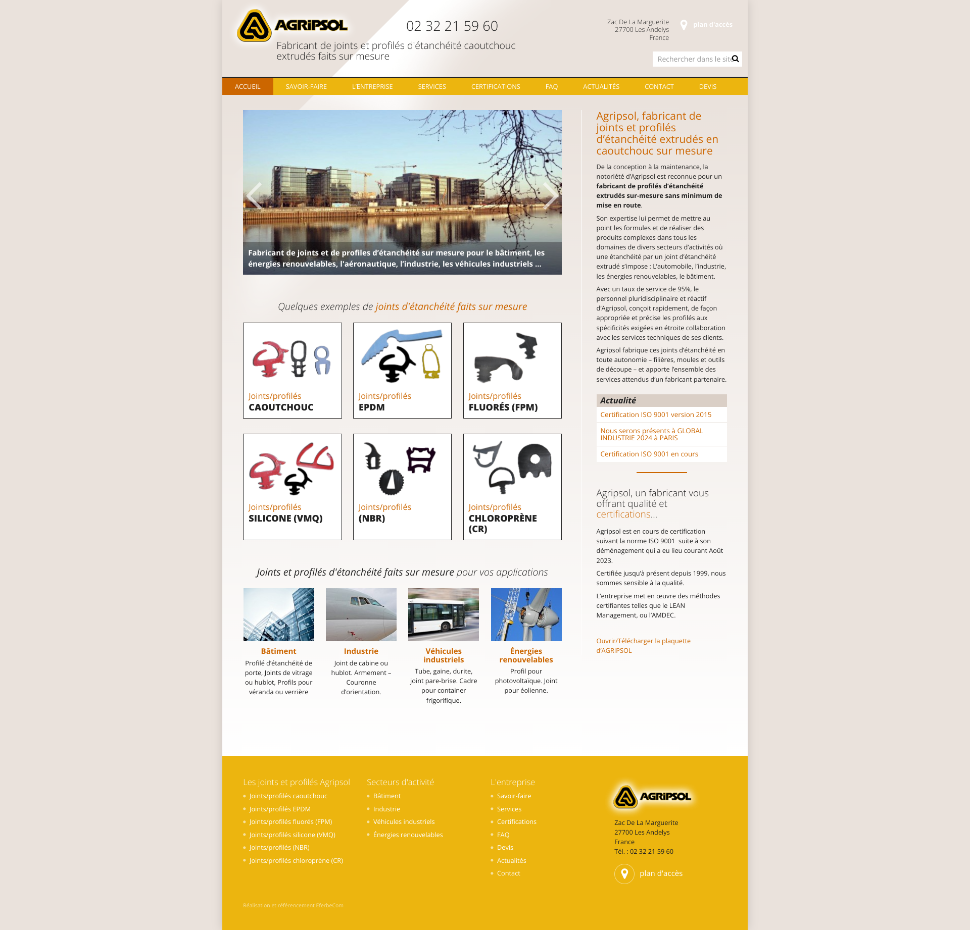 Aperçu du site