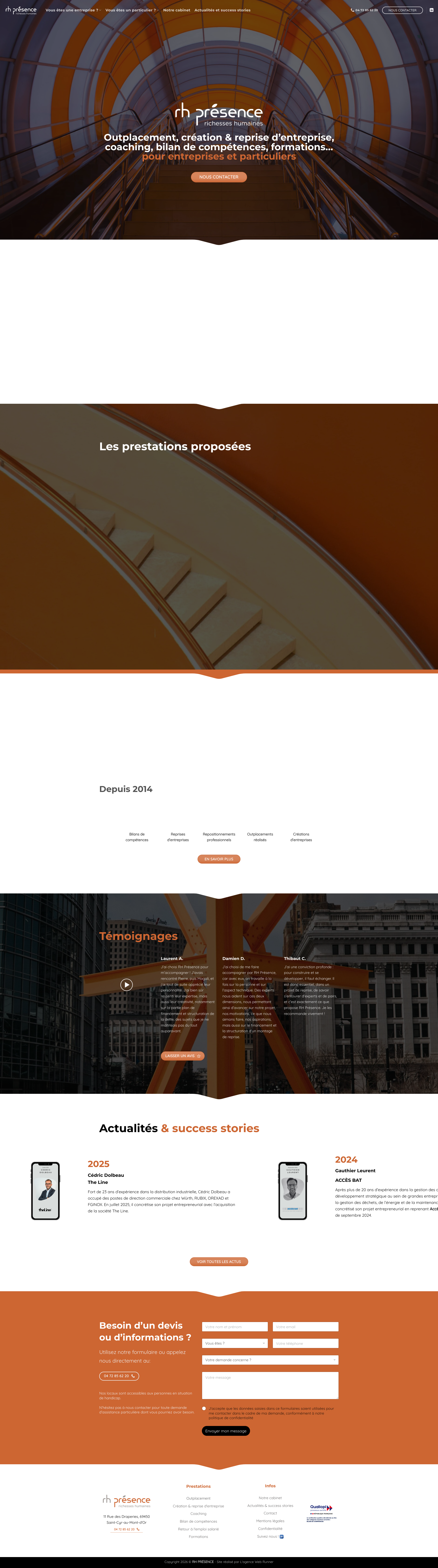 Aperçu du site