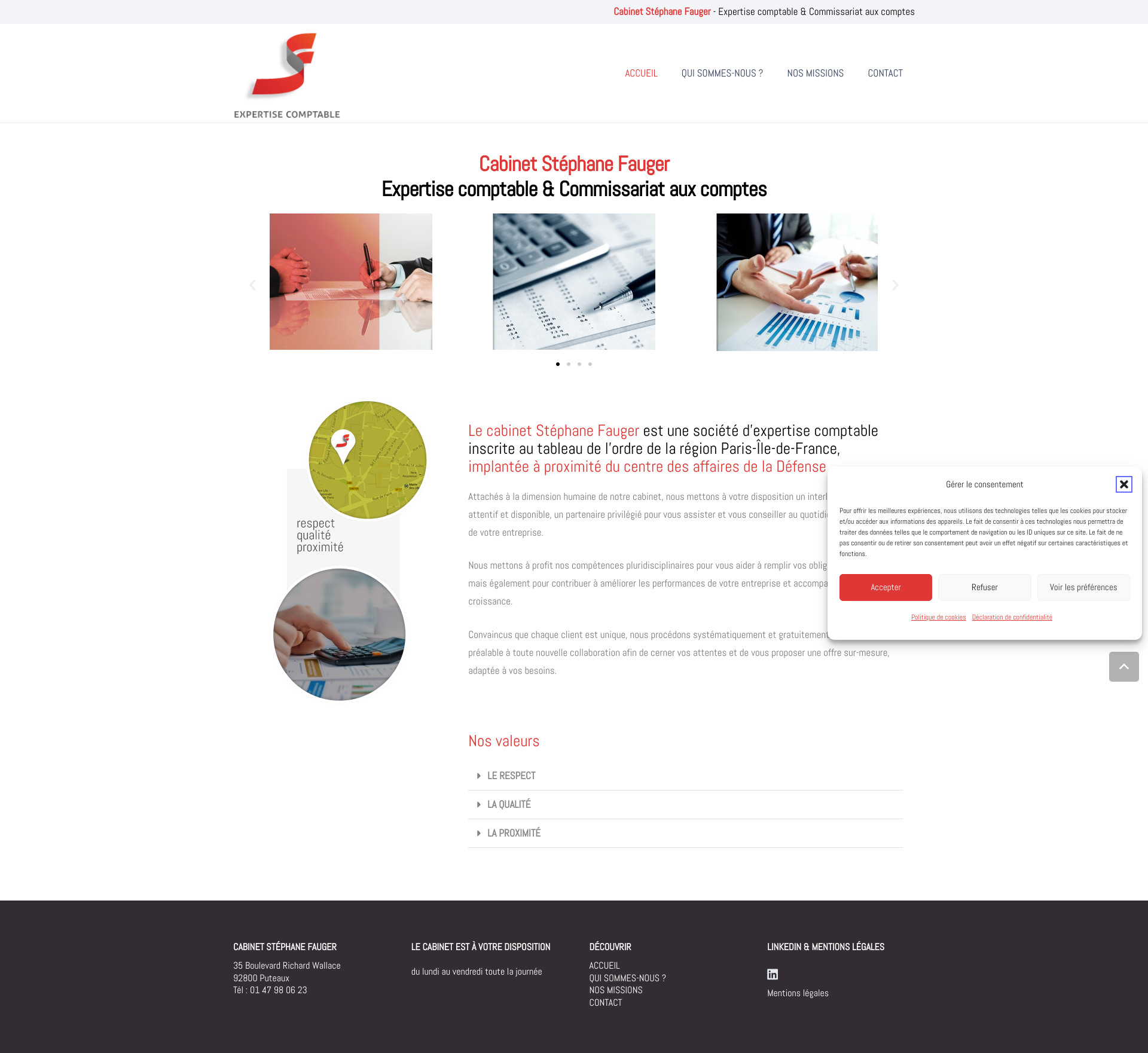 Aperçu du site