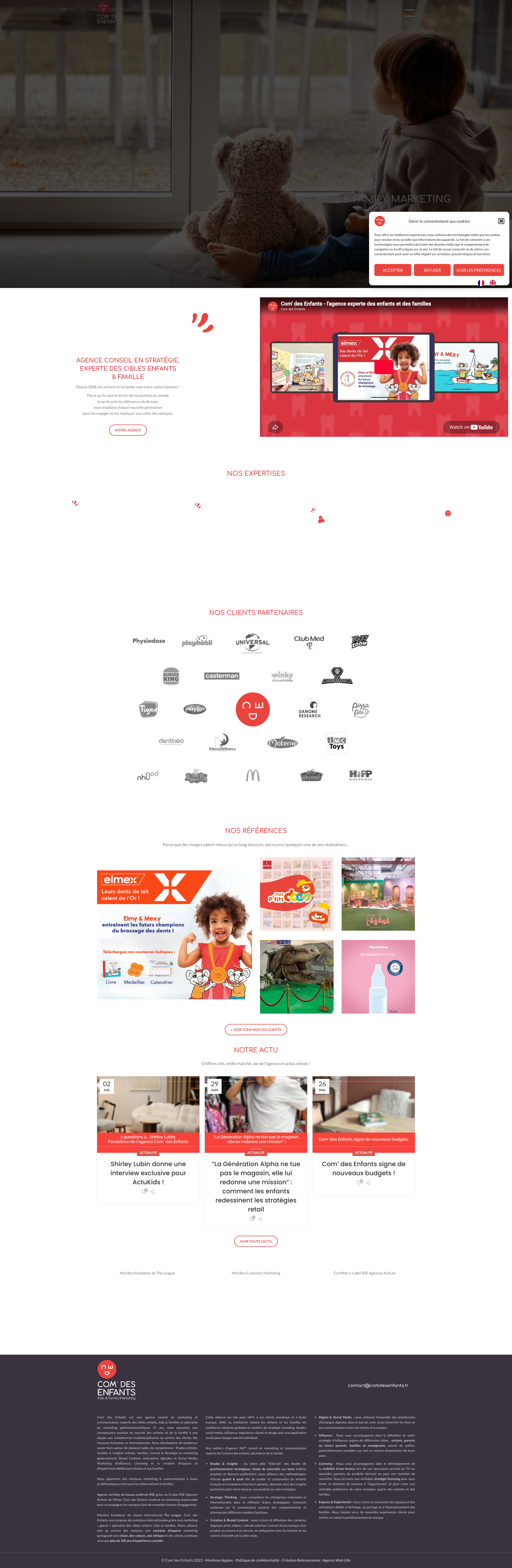 Aperçu du site