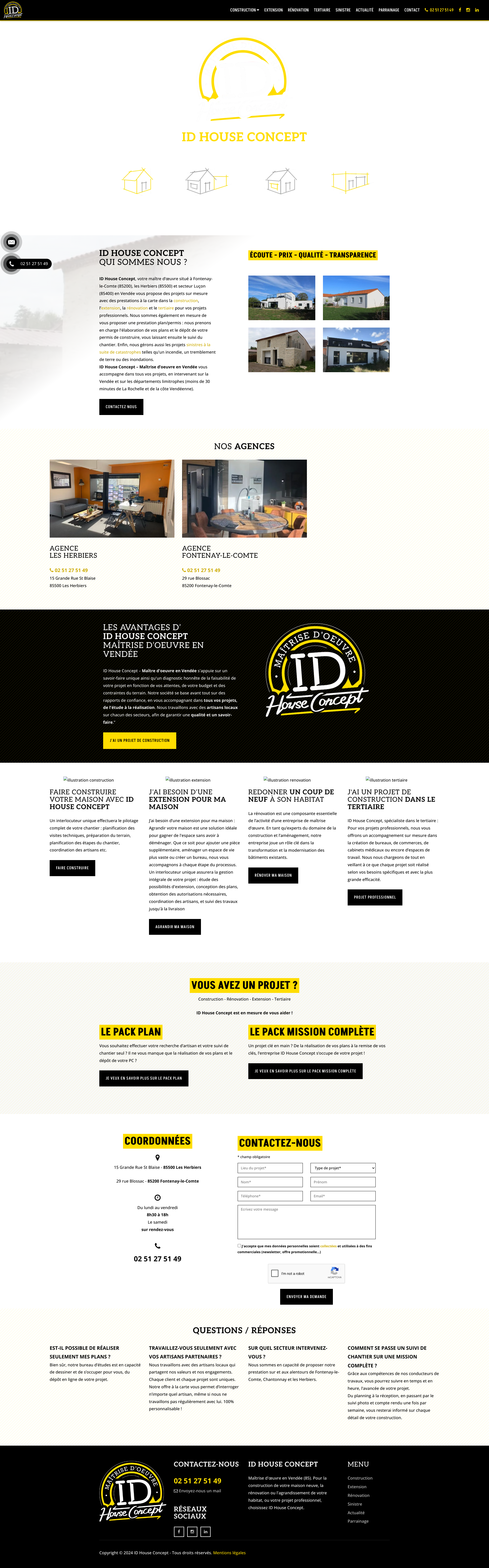 Aperçu du site