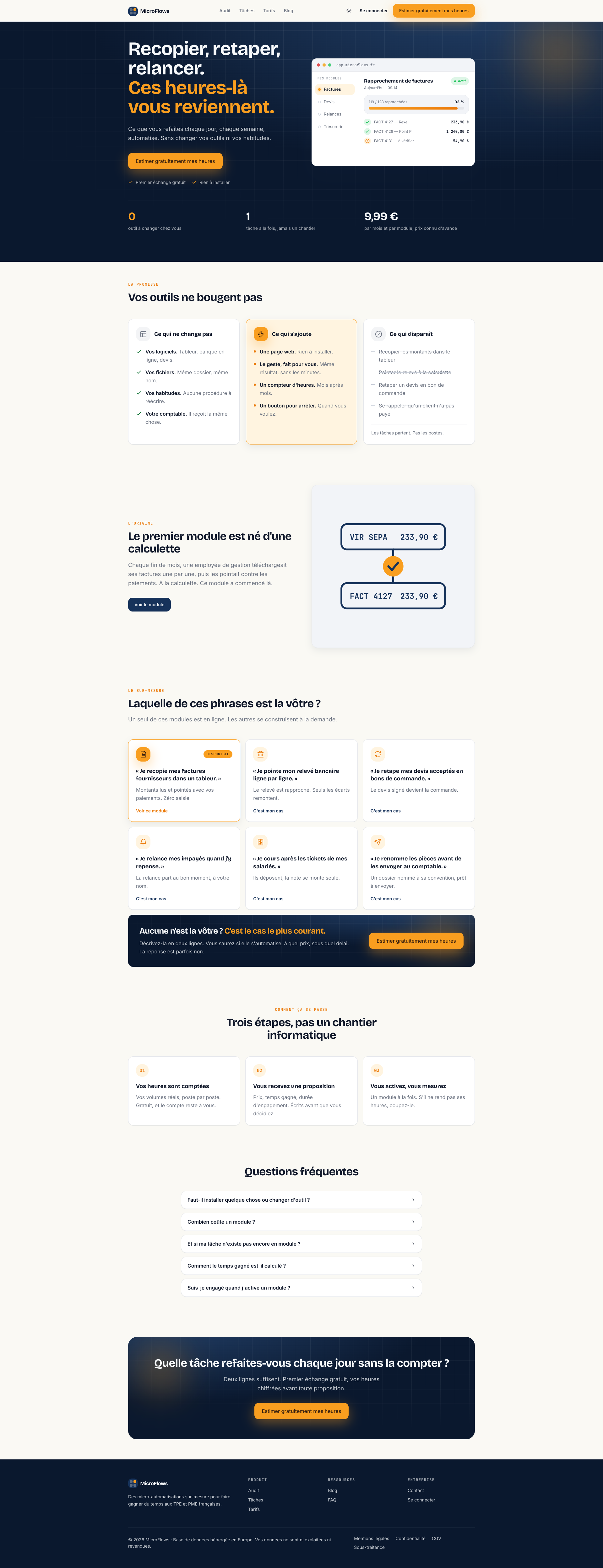 Aperçu du site