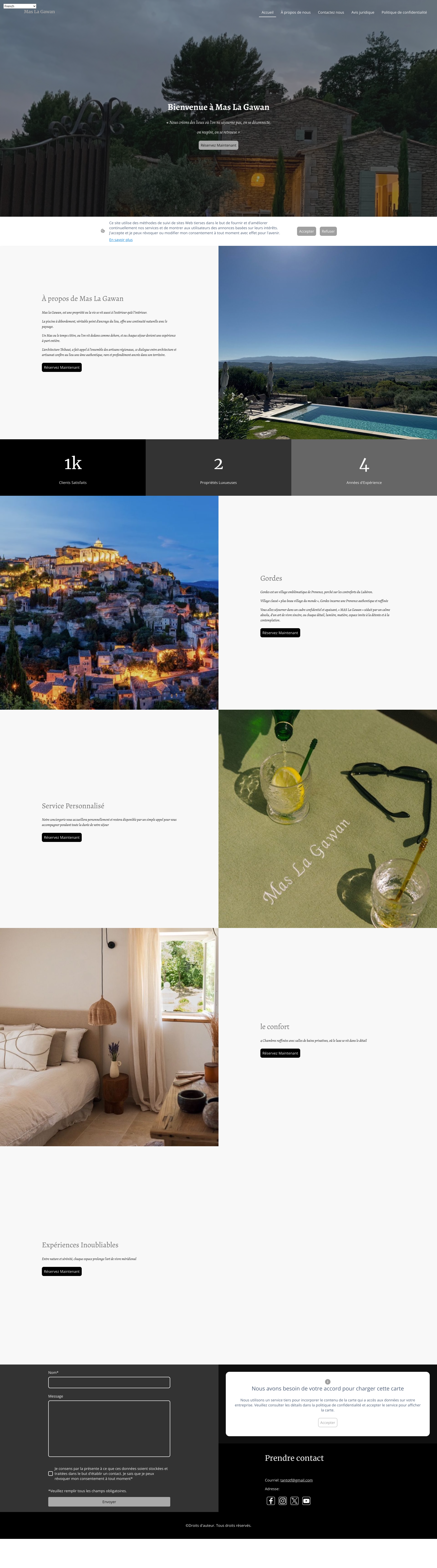 Aperçu du site