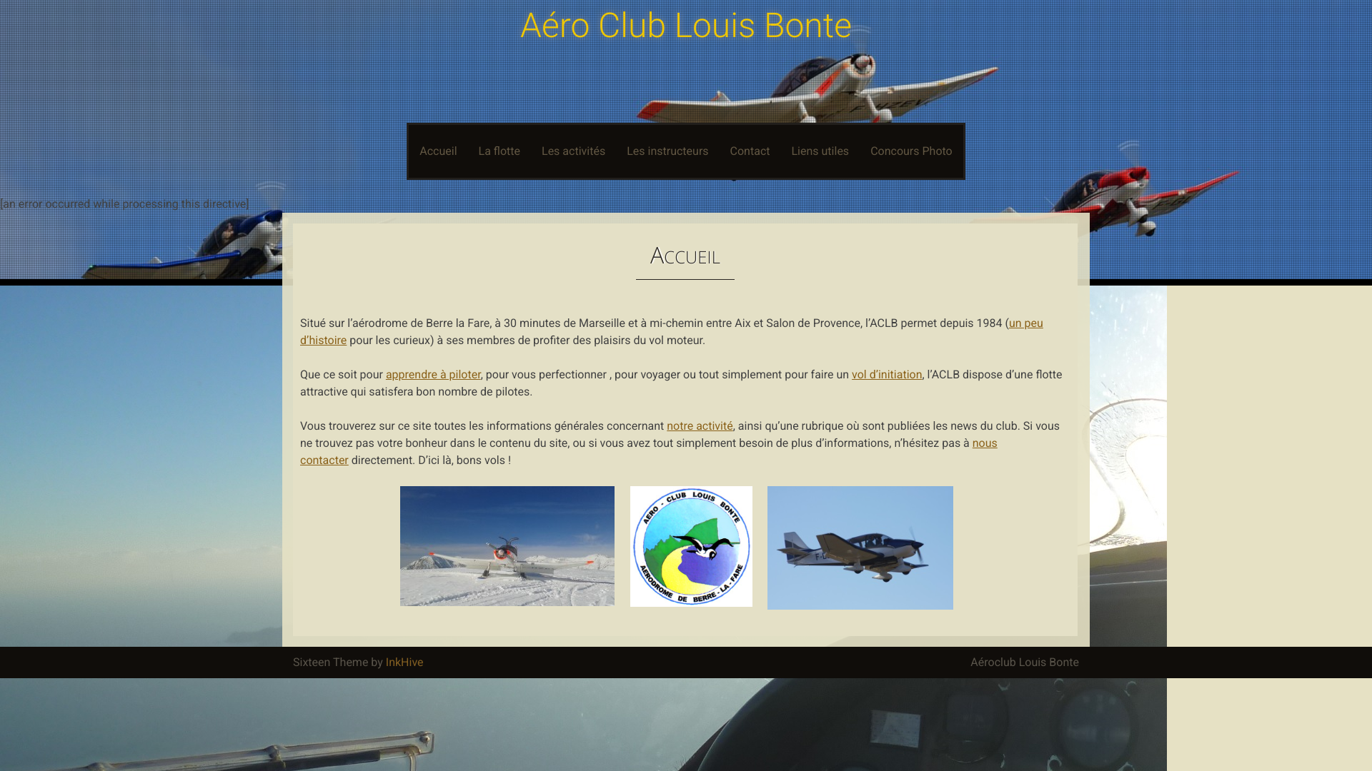 Aperçu du site