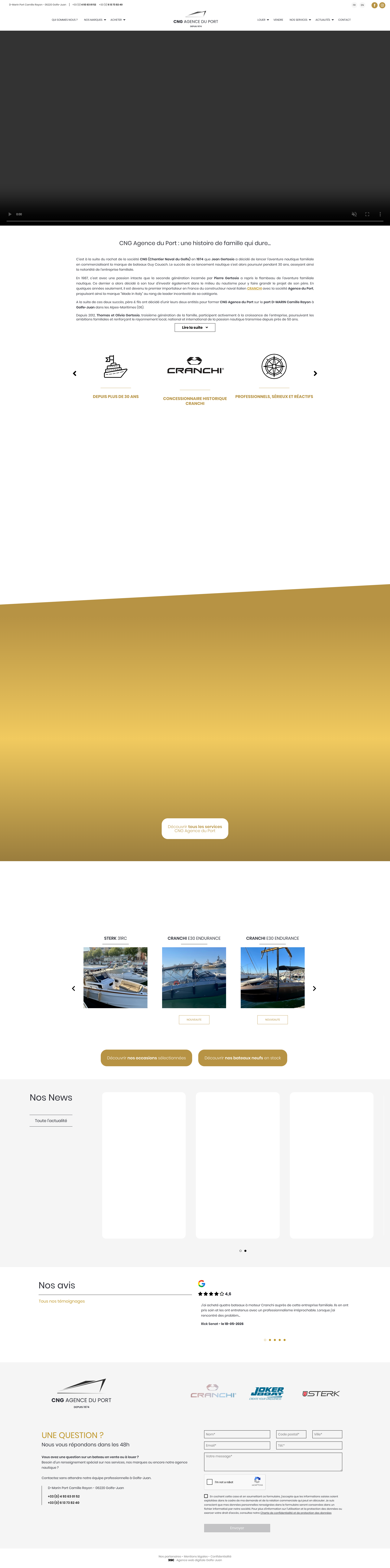 Aperçu du site