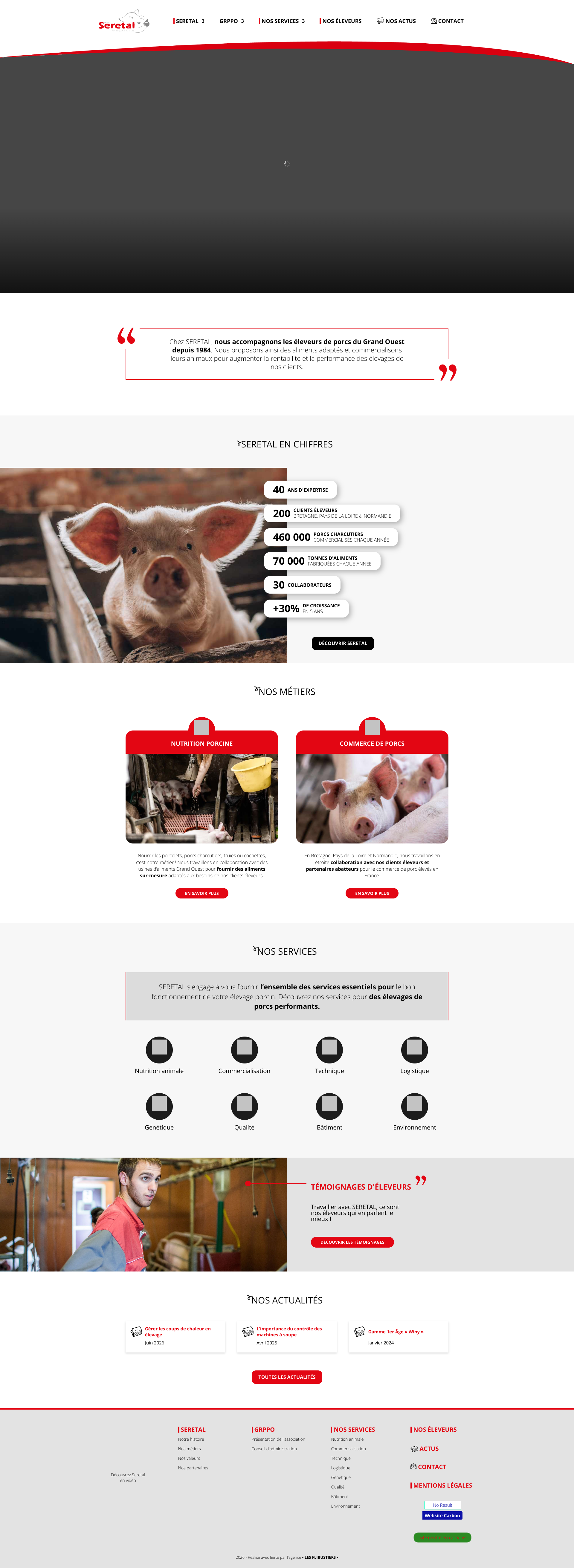Aperçu du site