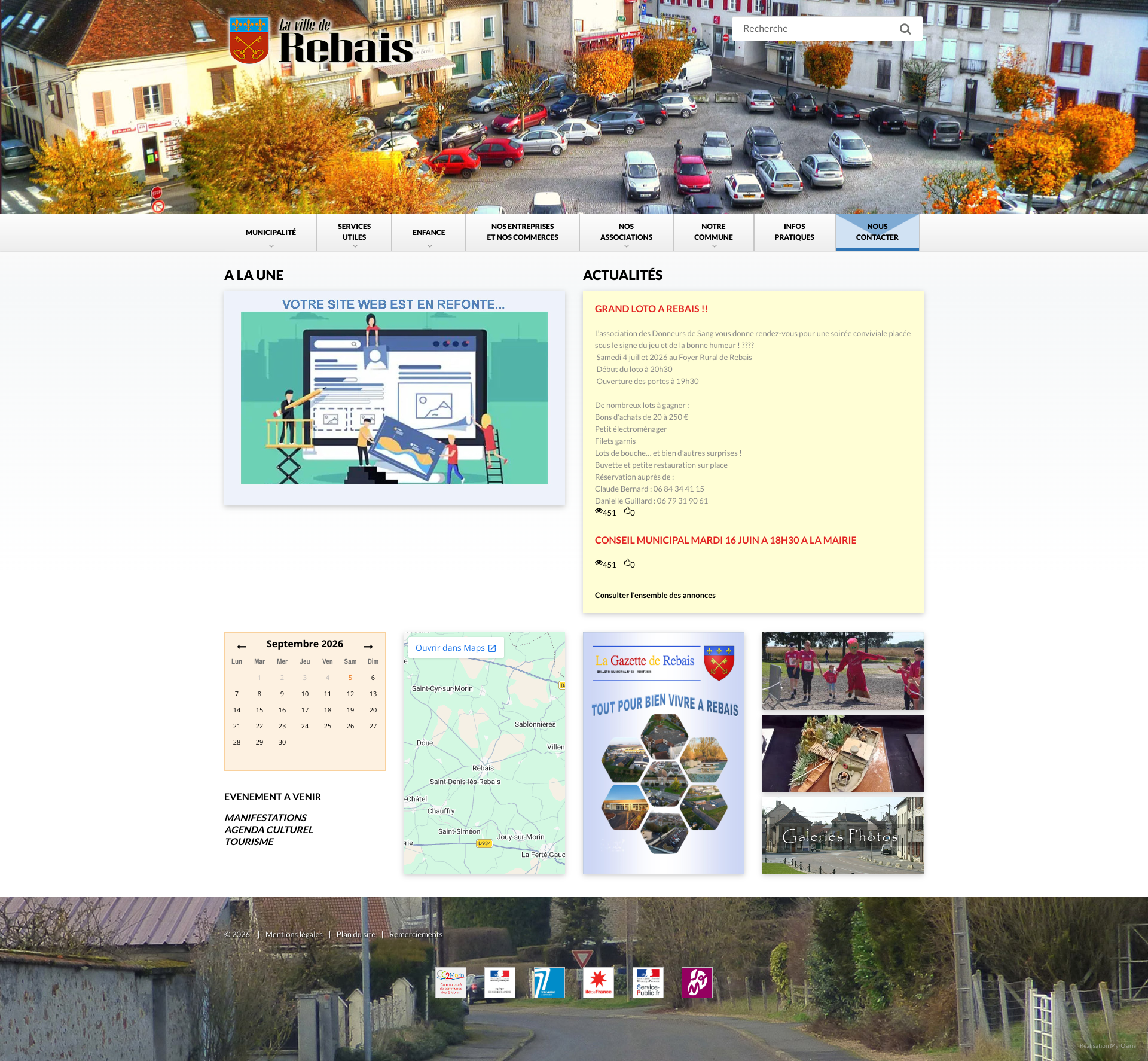 Aperçu du site