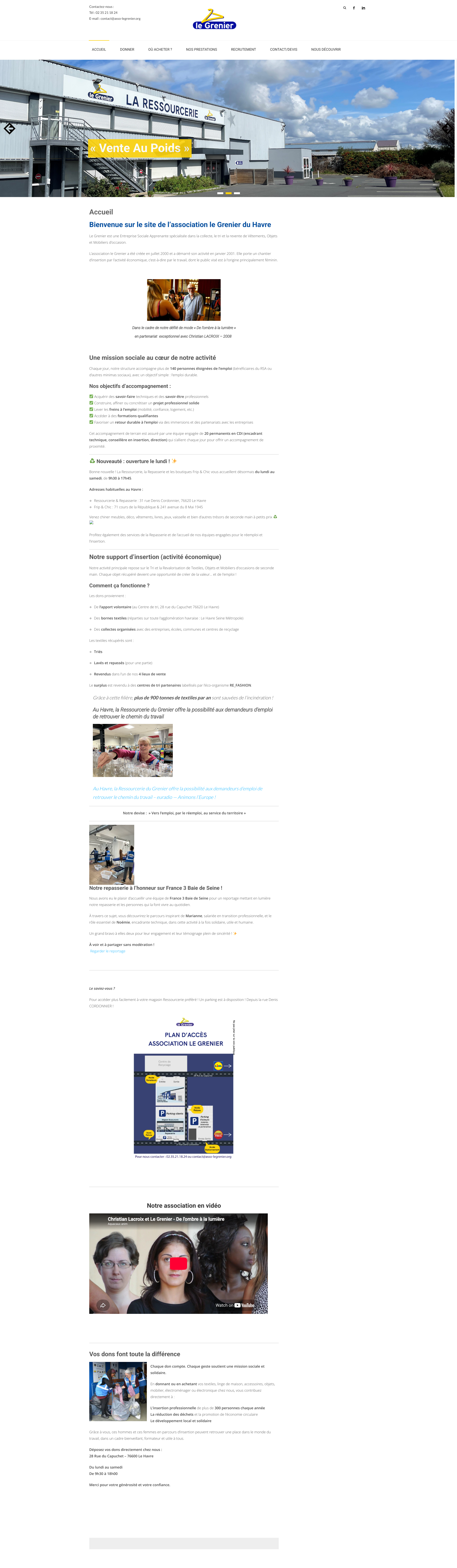 Aperçu du site