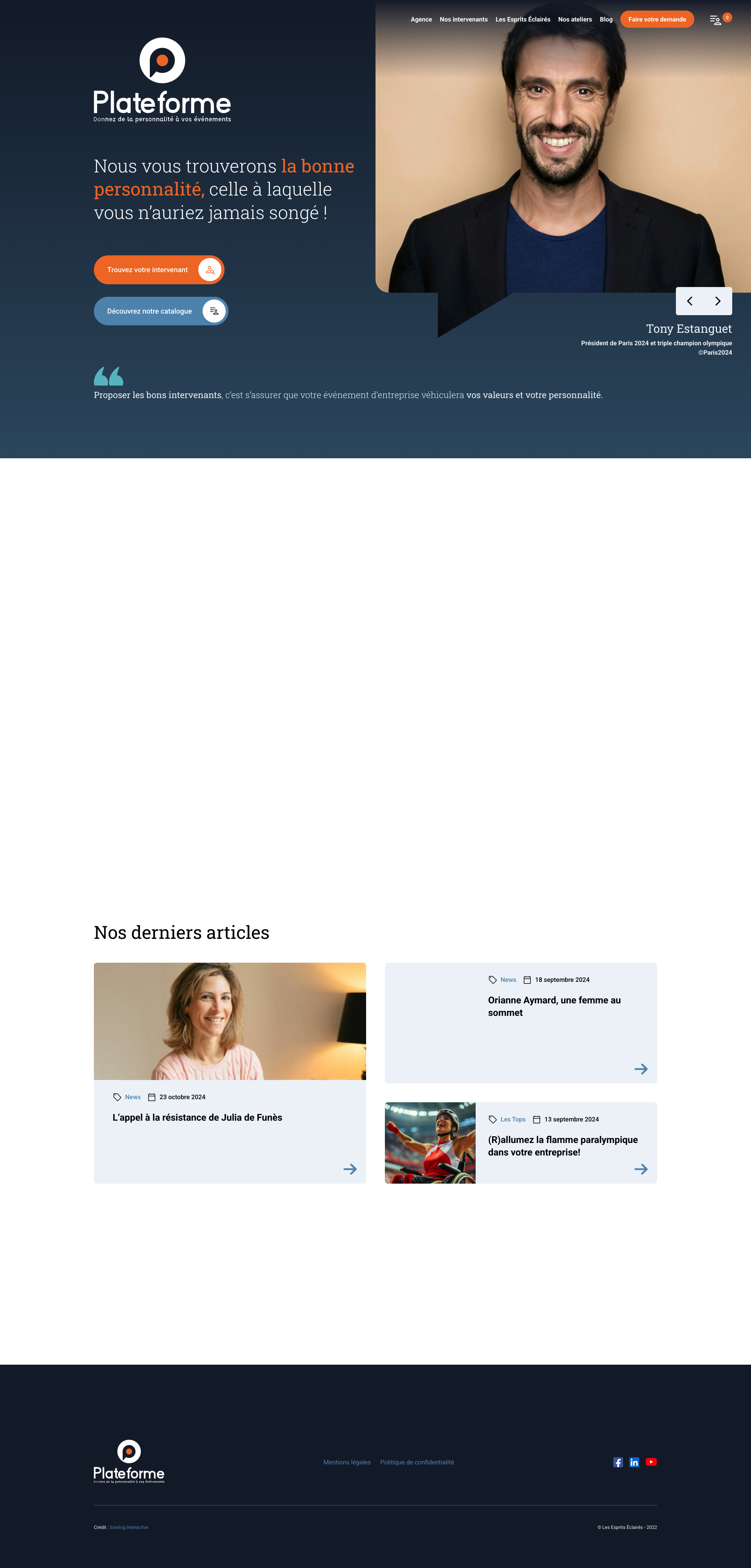 Aperçu du site