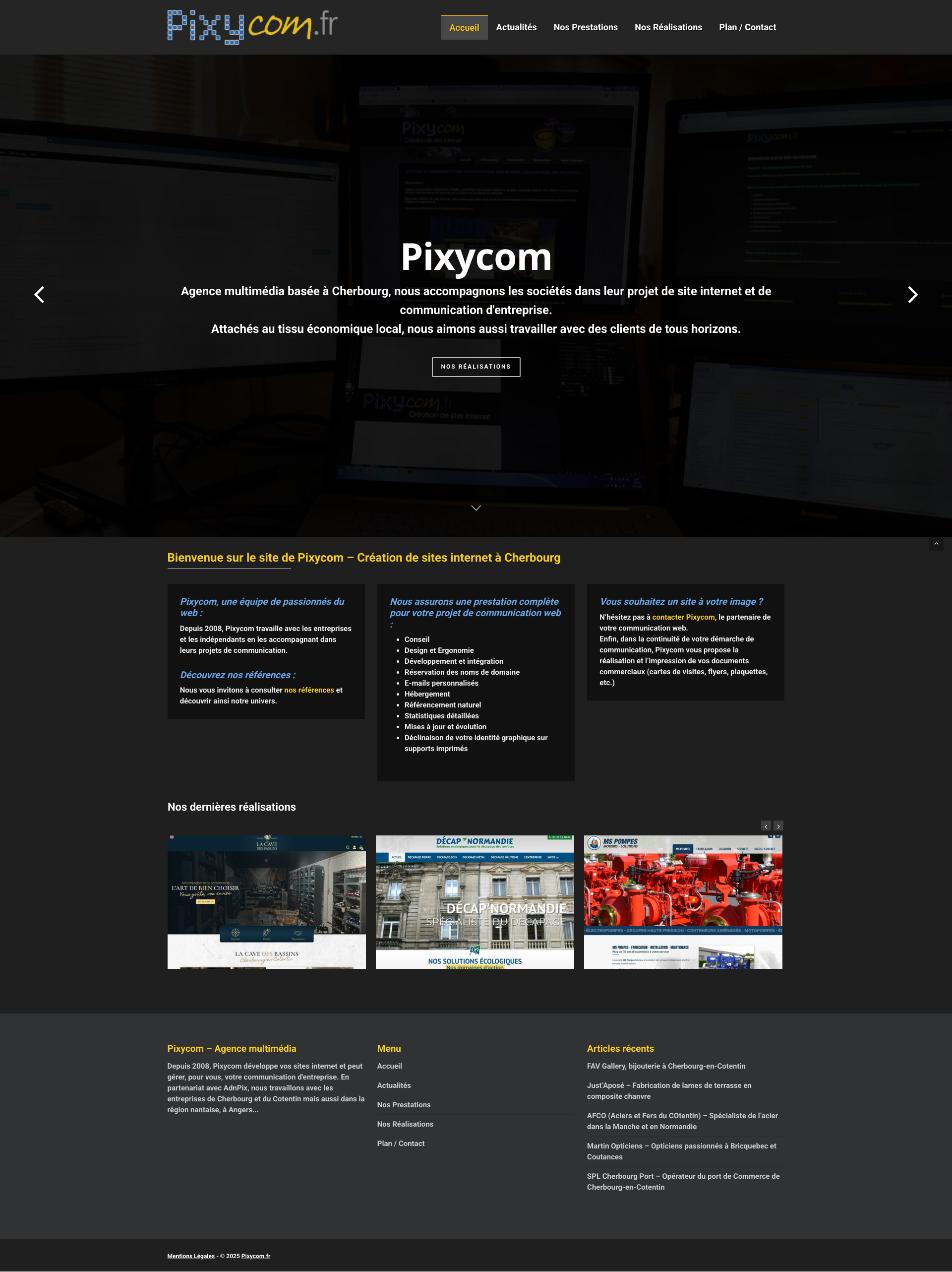 Aperçu du site