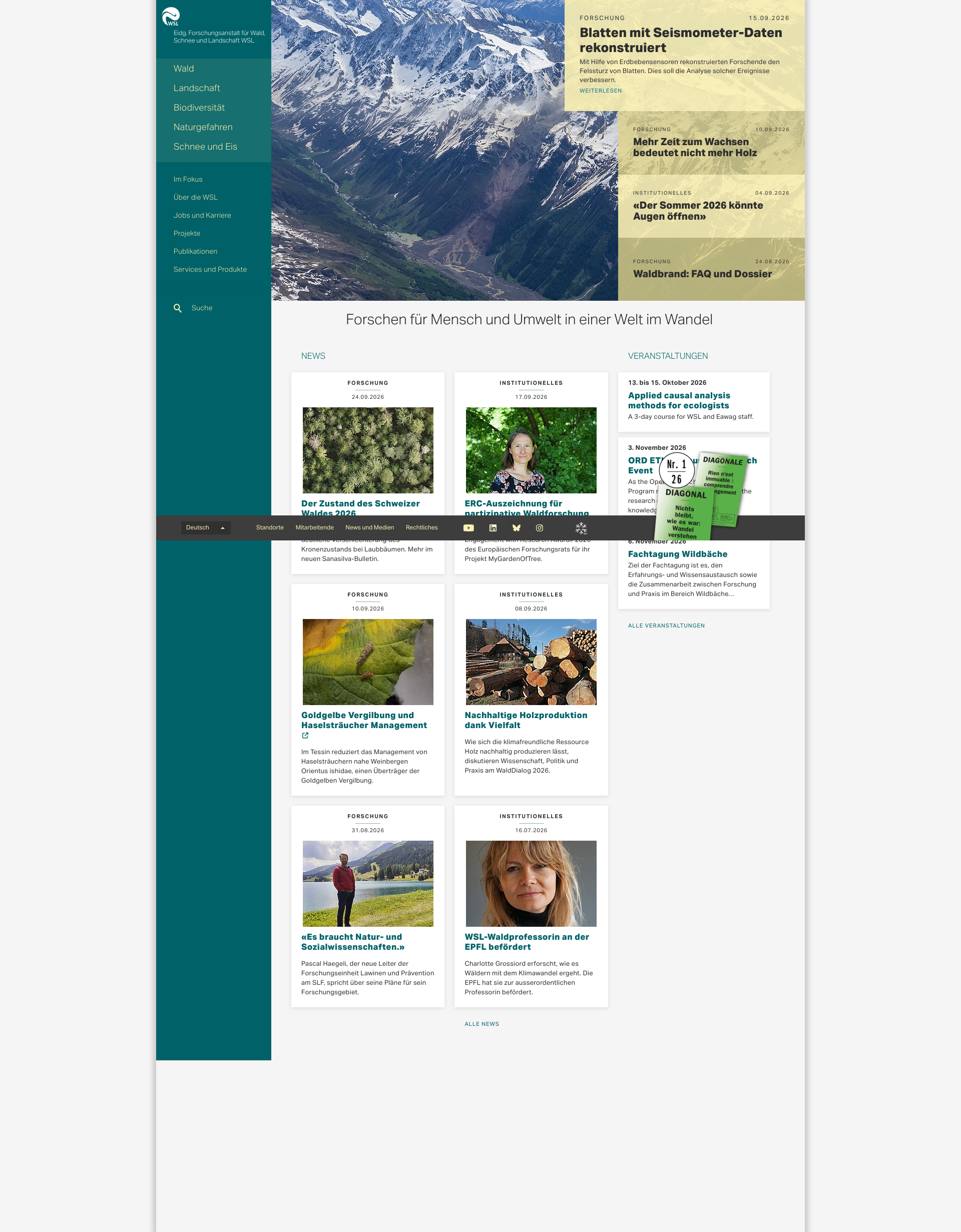 Aperçu du site