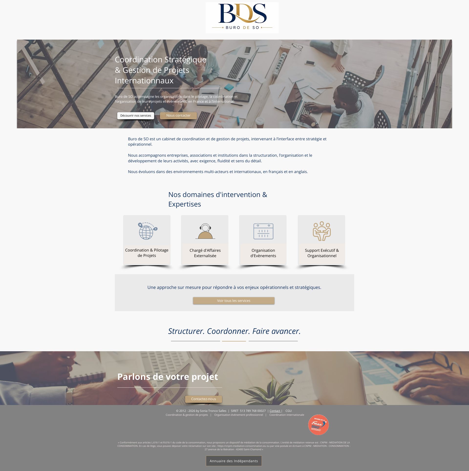 Aperçu du site