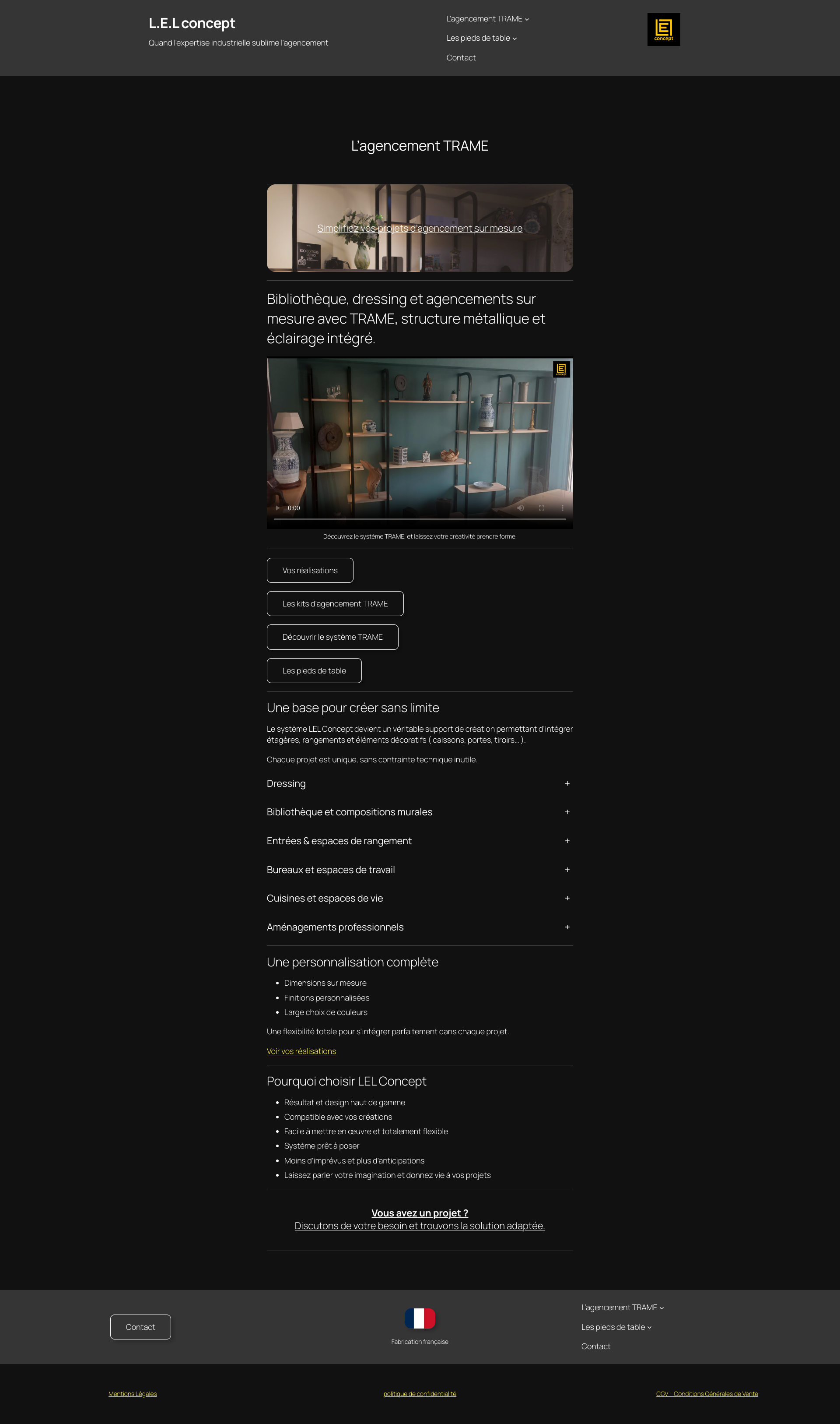 Aperçu du site