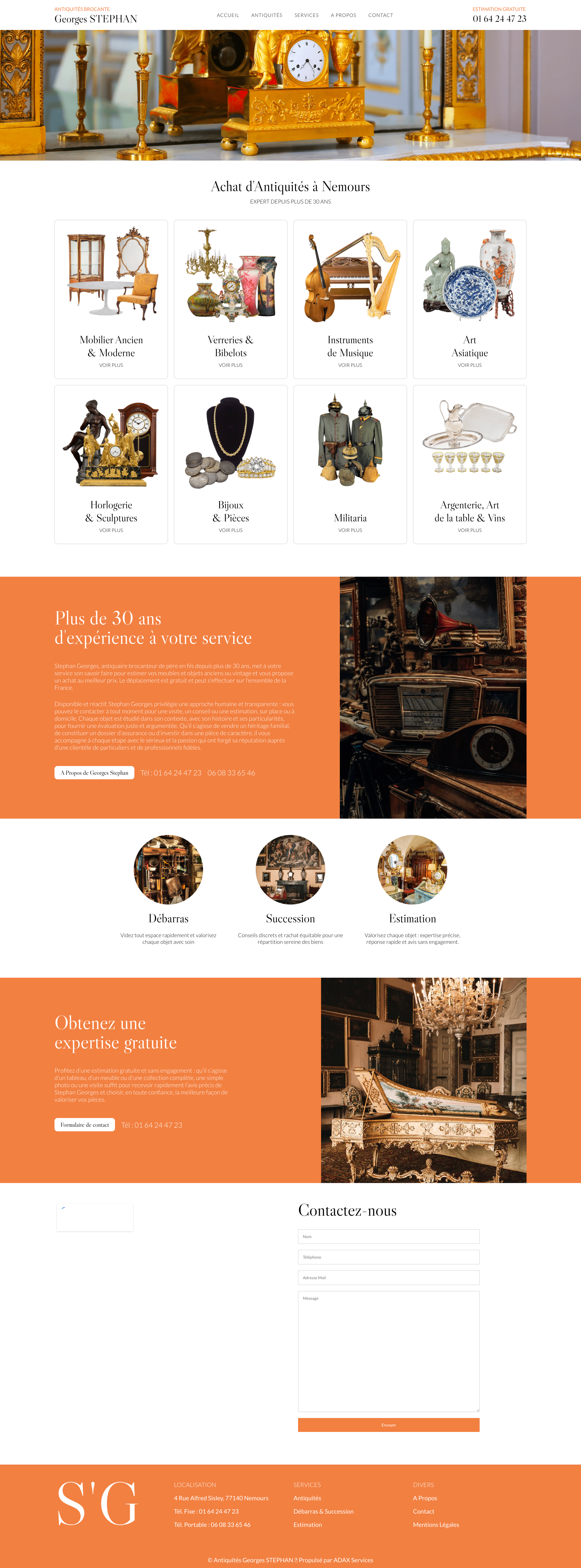 Aperçu du site