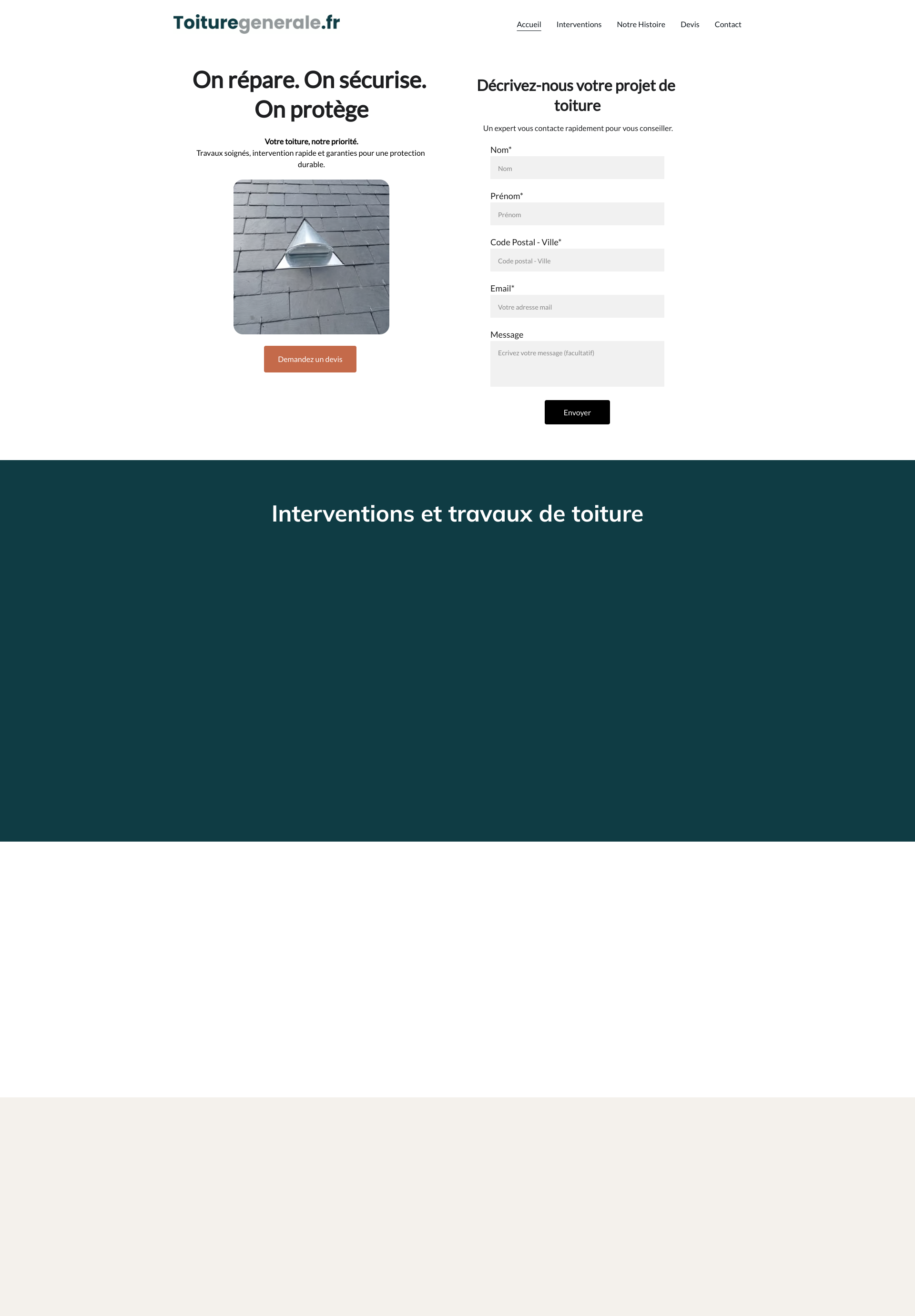 Aperçu du site