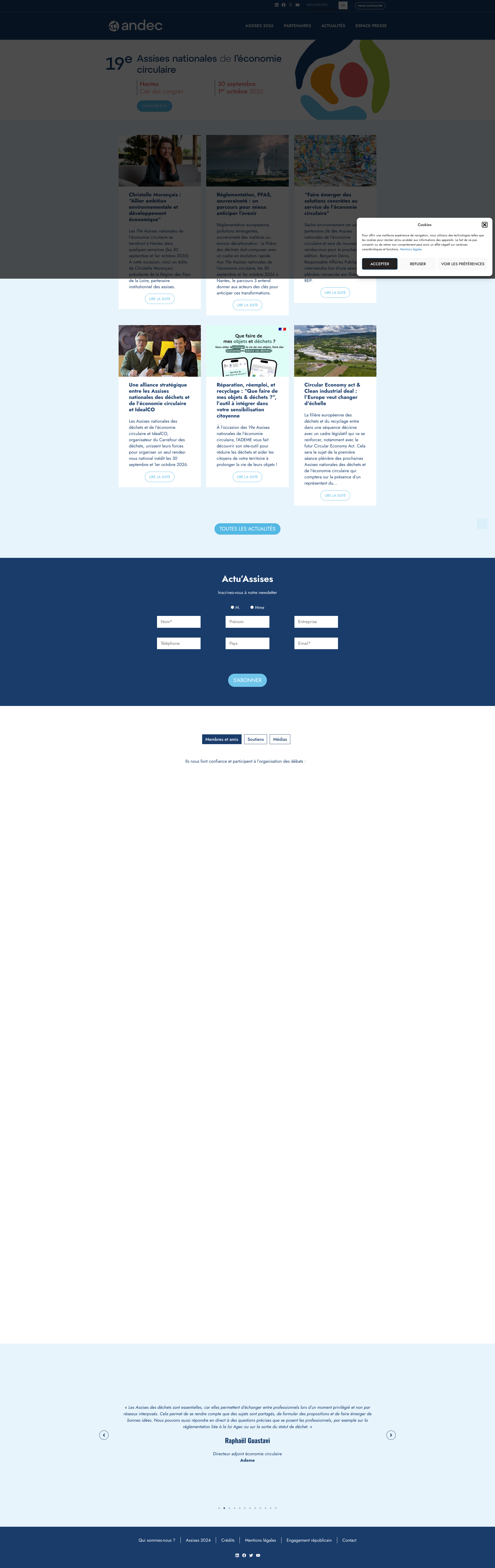 Aperçu du site