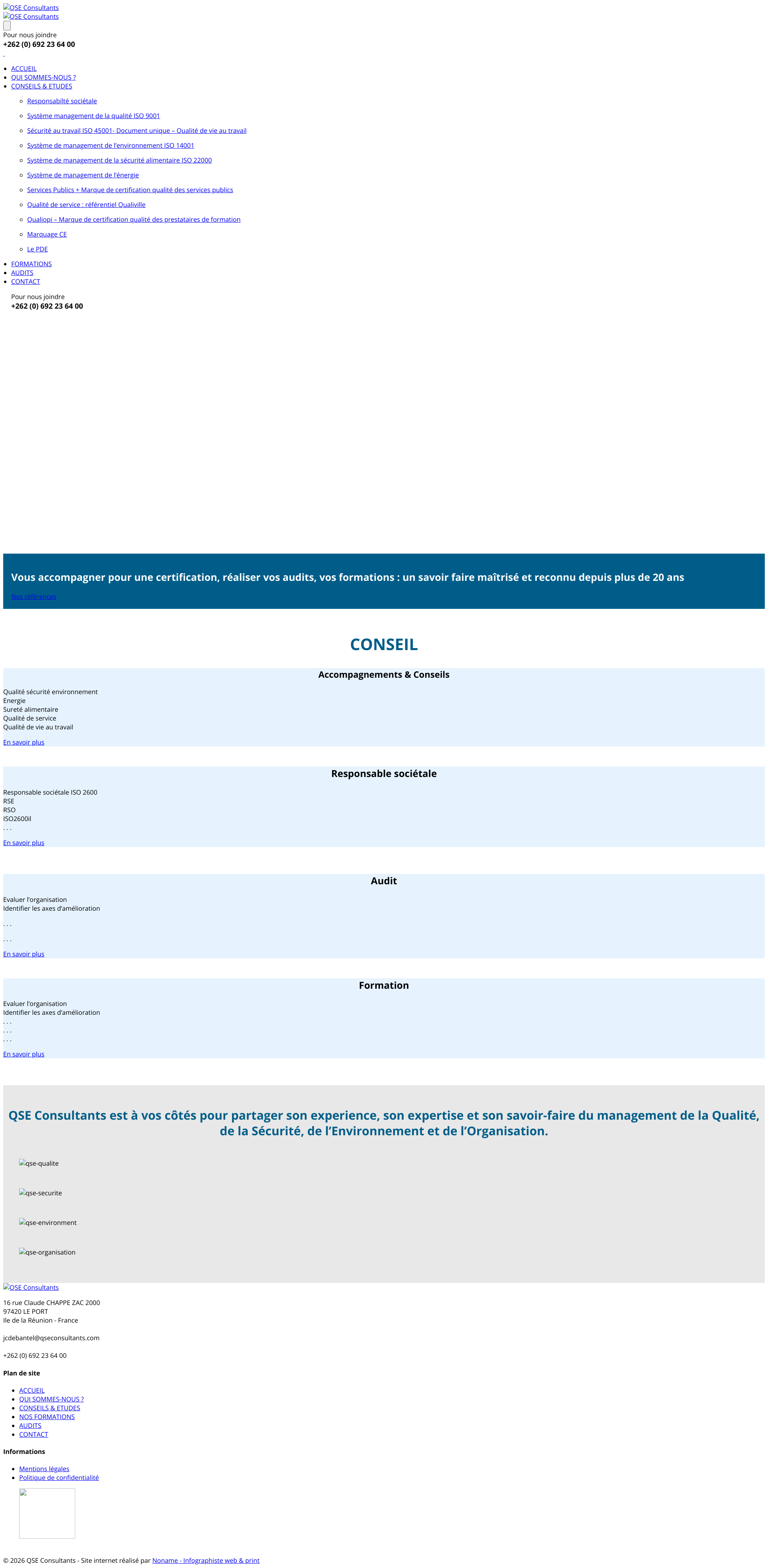 Aperçu du site