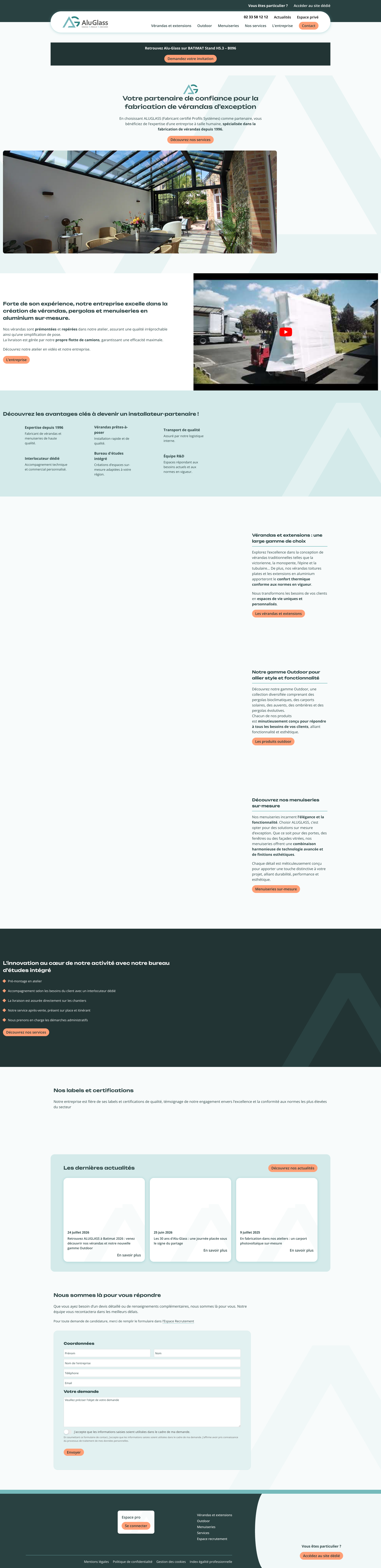 Aperçu du site