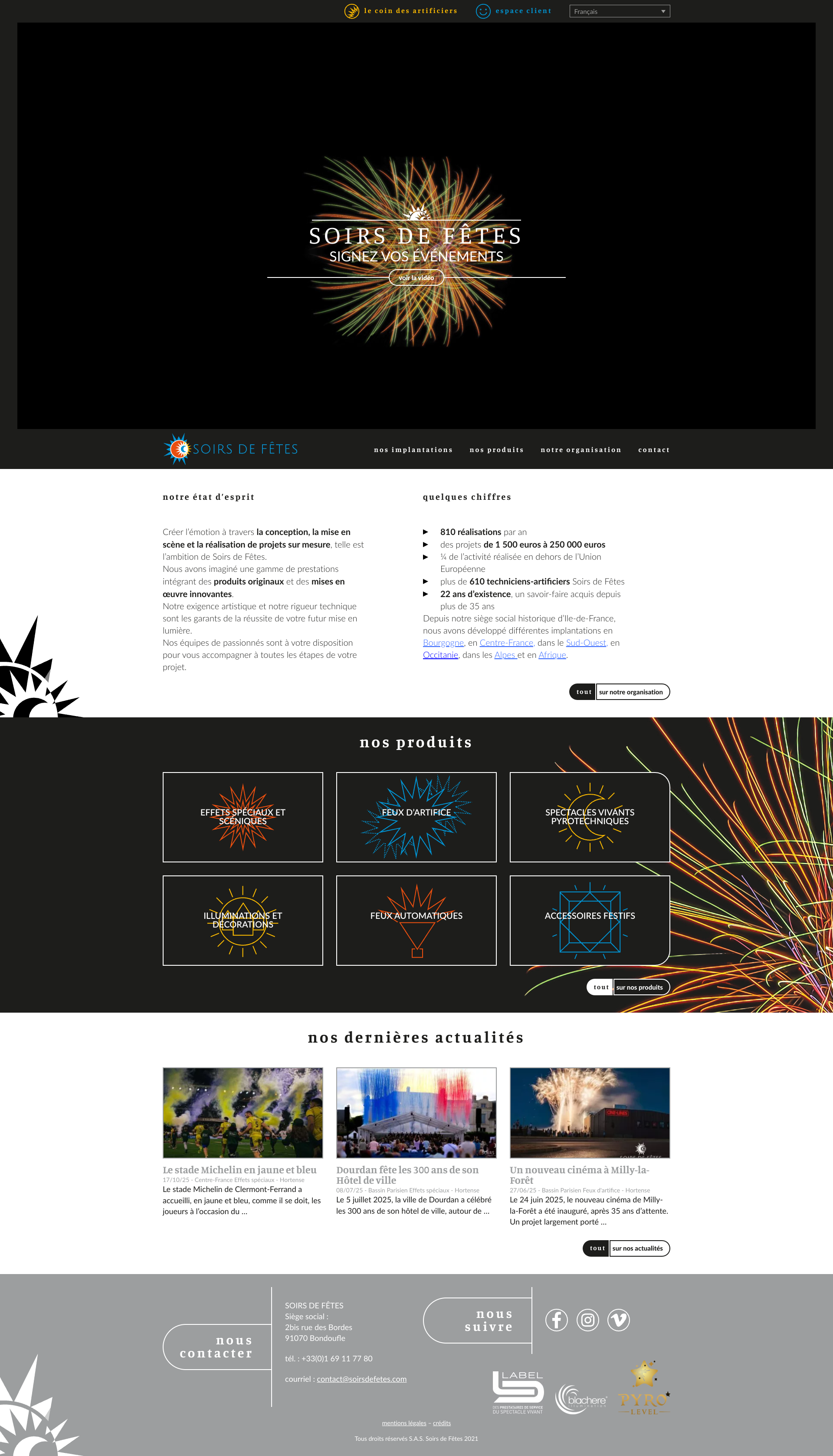 Aperçu du site