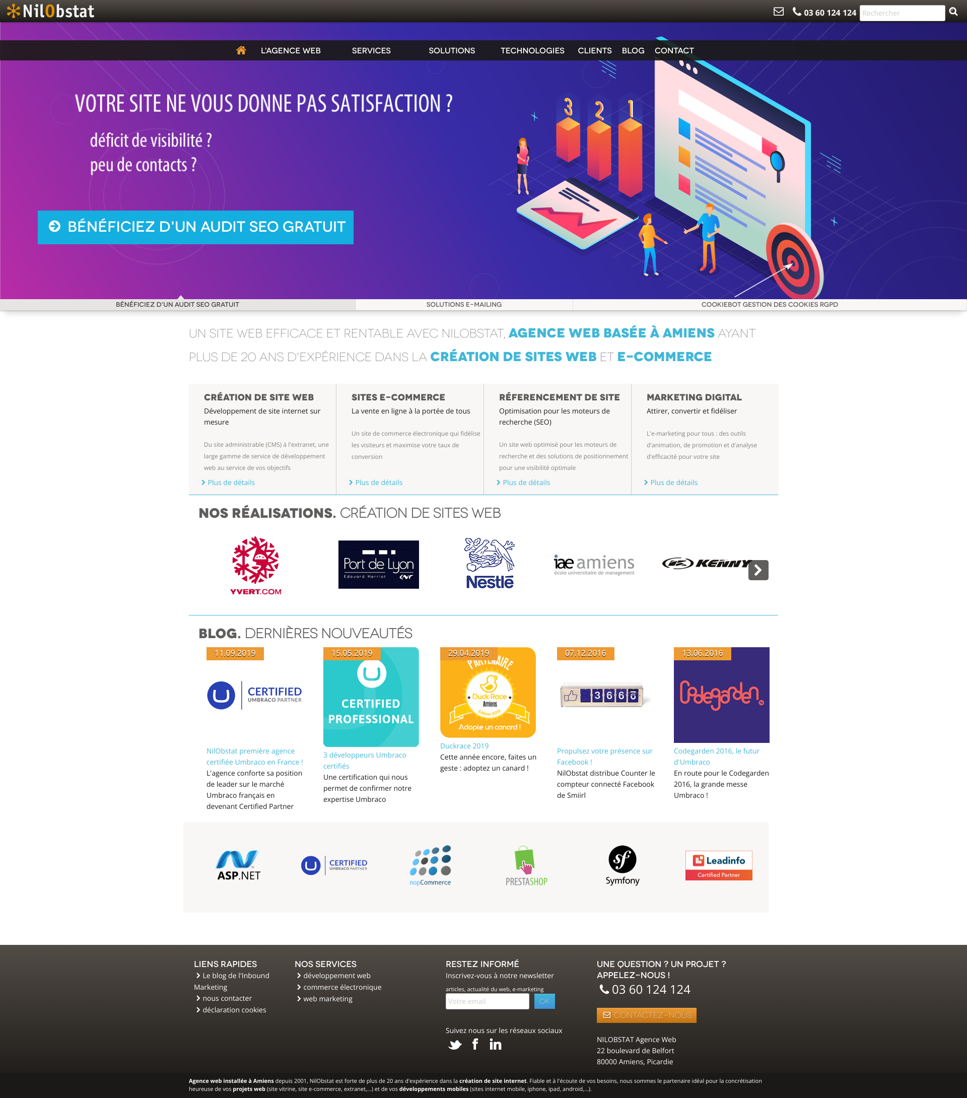 Aperçu du site