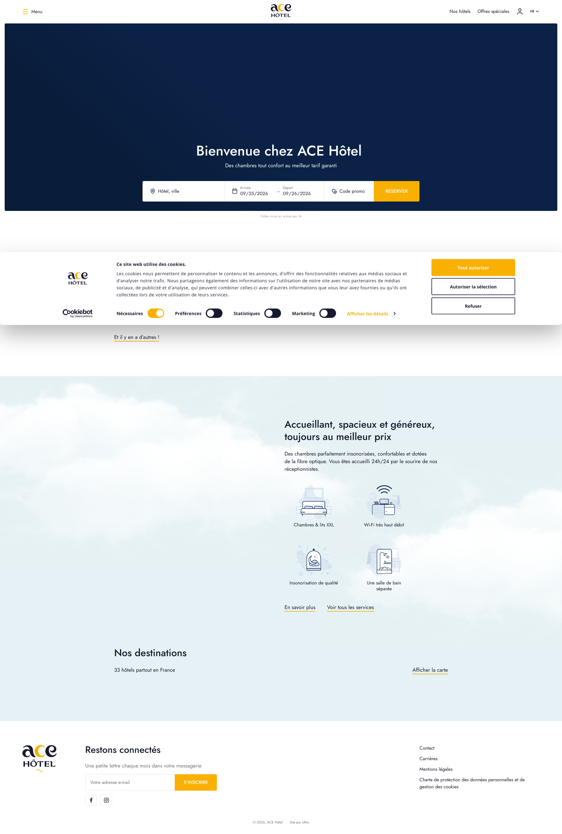 Aperçu du site