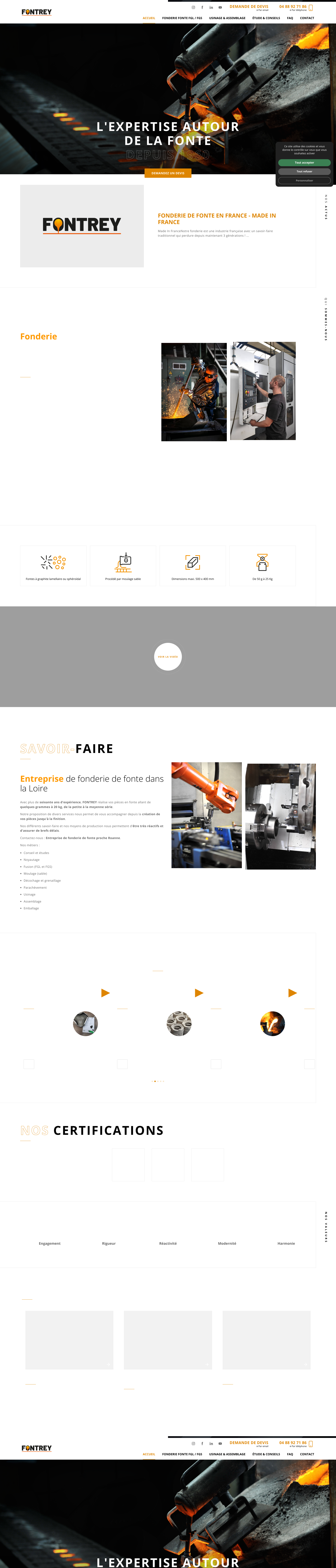 Aperçu du site