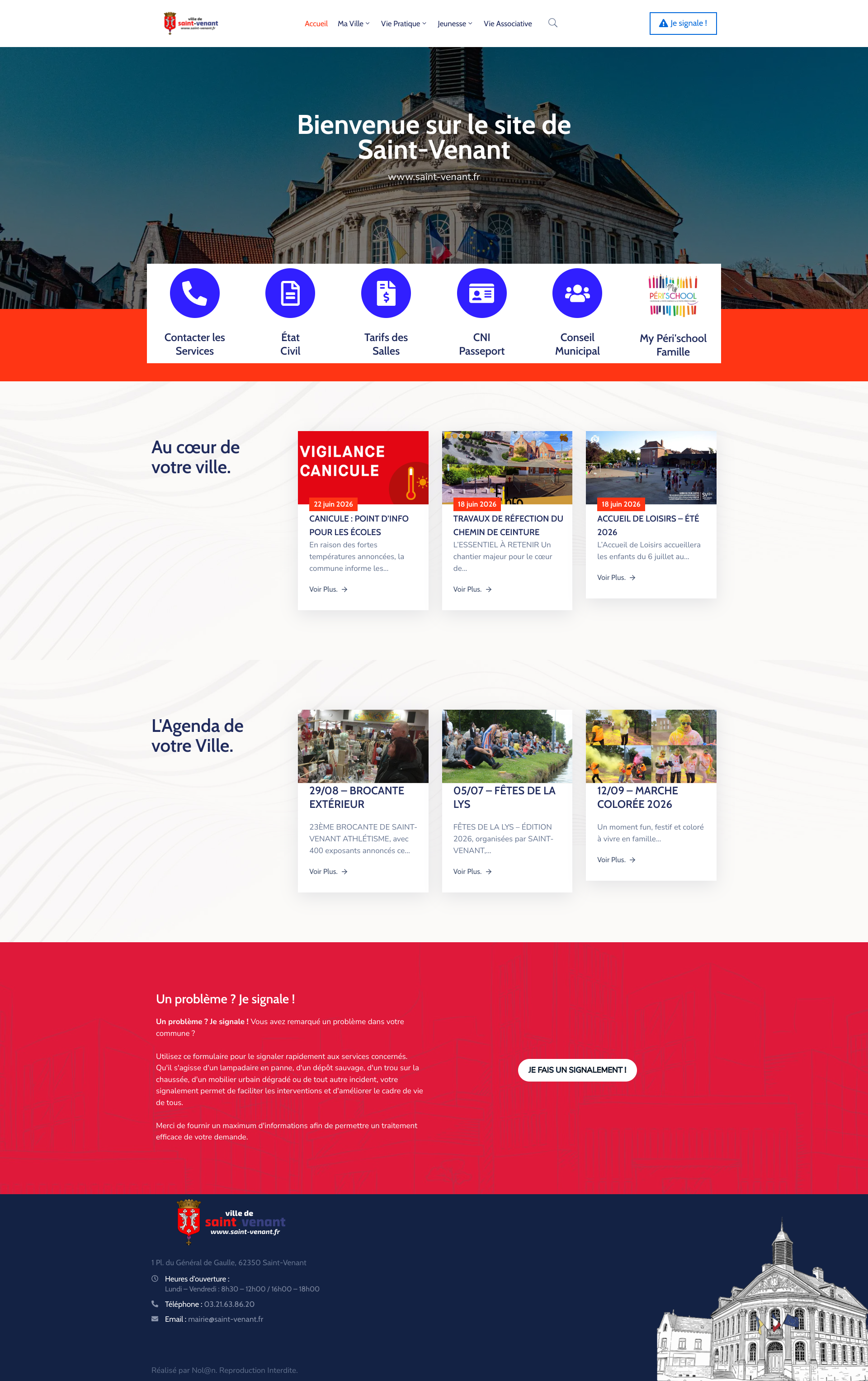 Aperçu du site