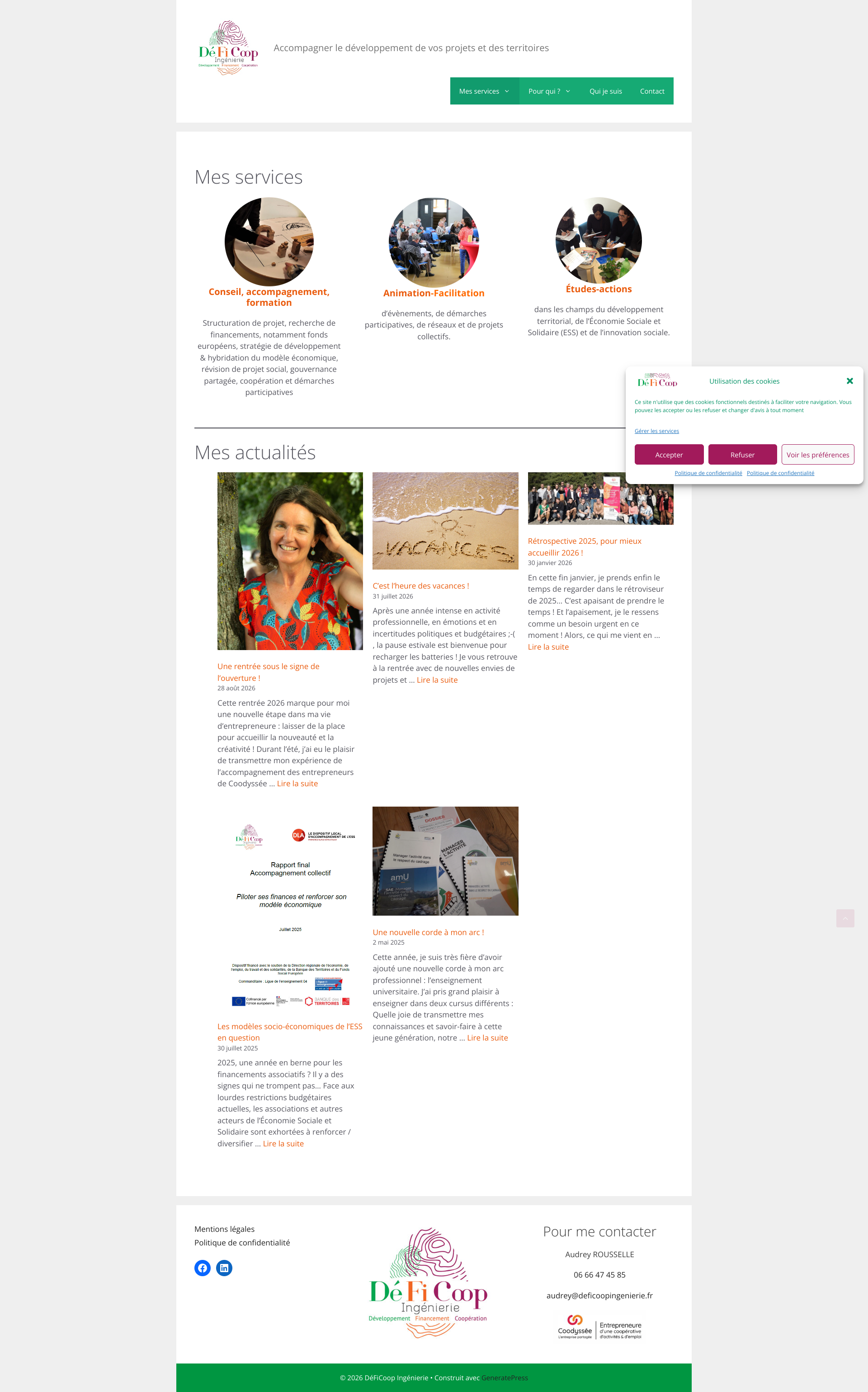 Aperçu du site