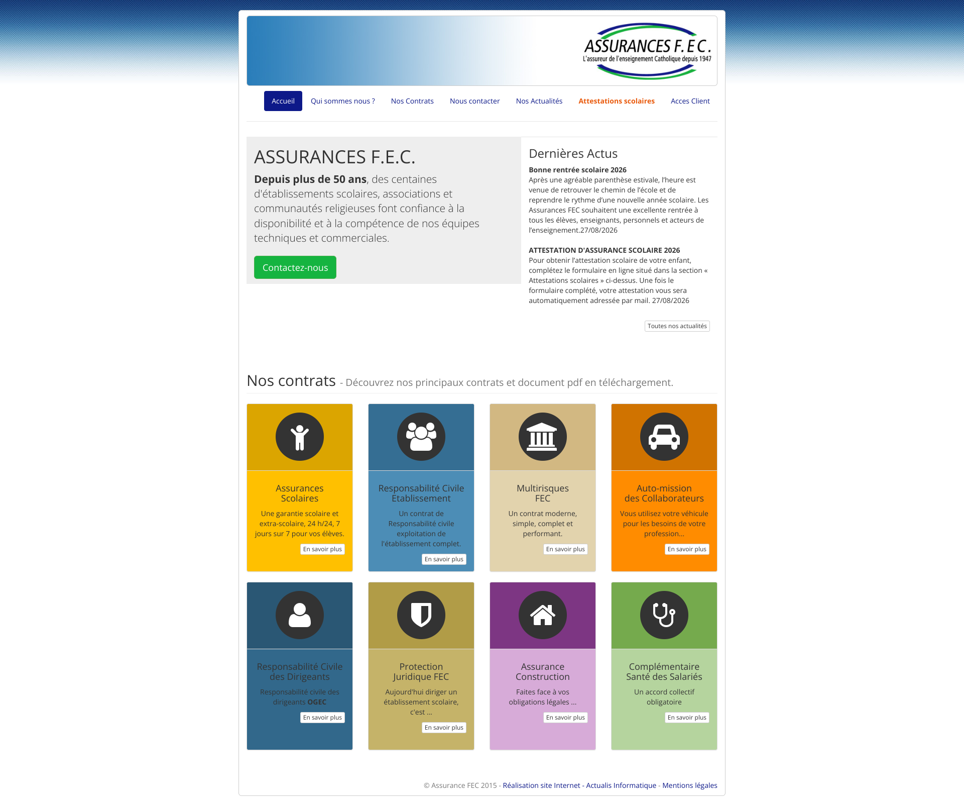 Aperçu du site