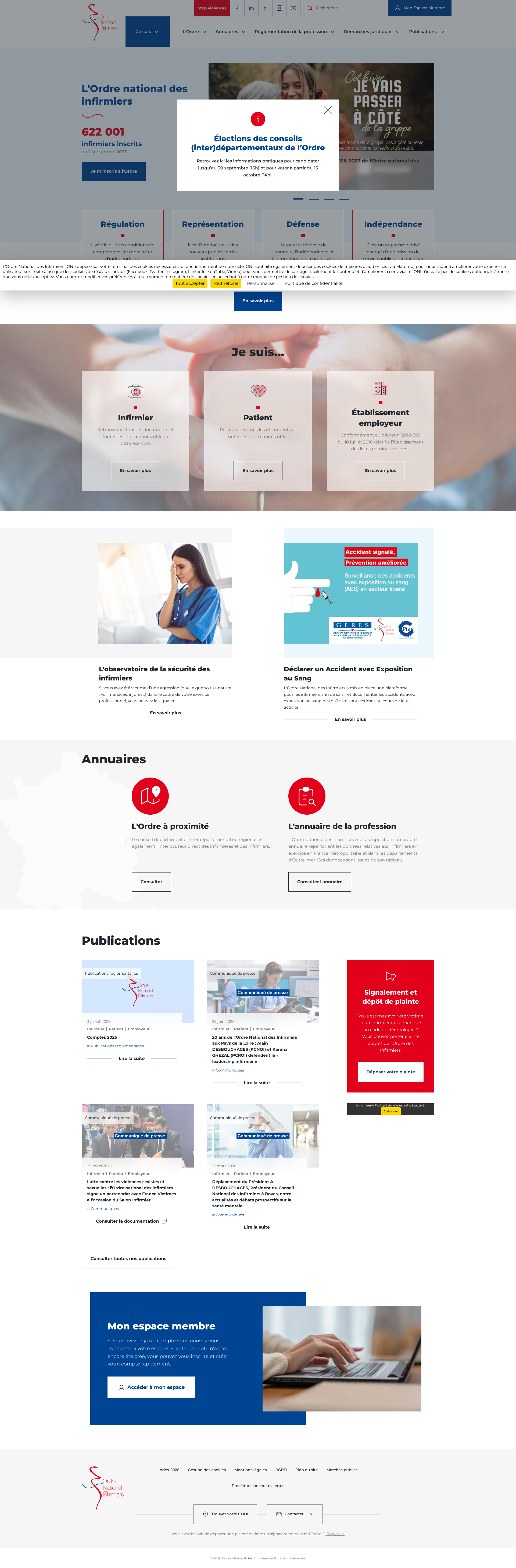 Aperçu du site