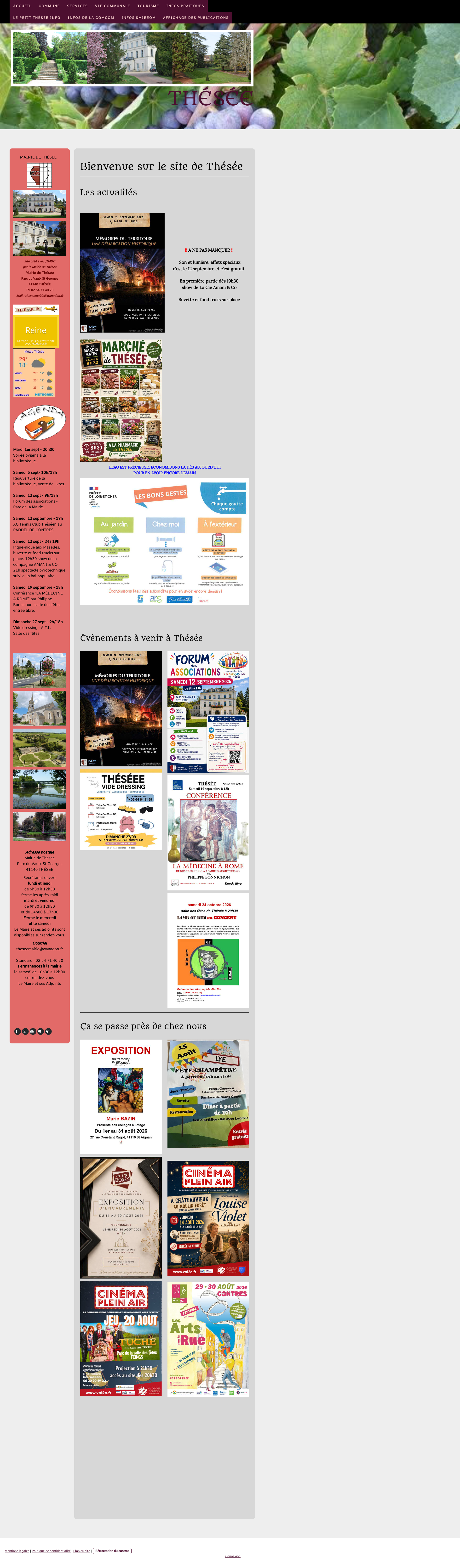 Aperçu du site