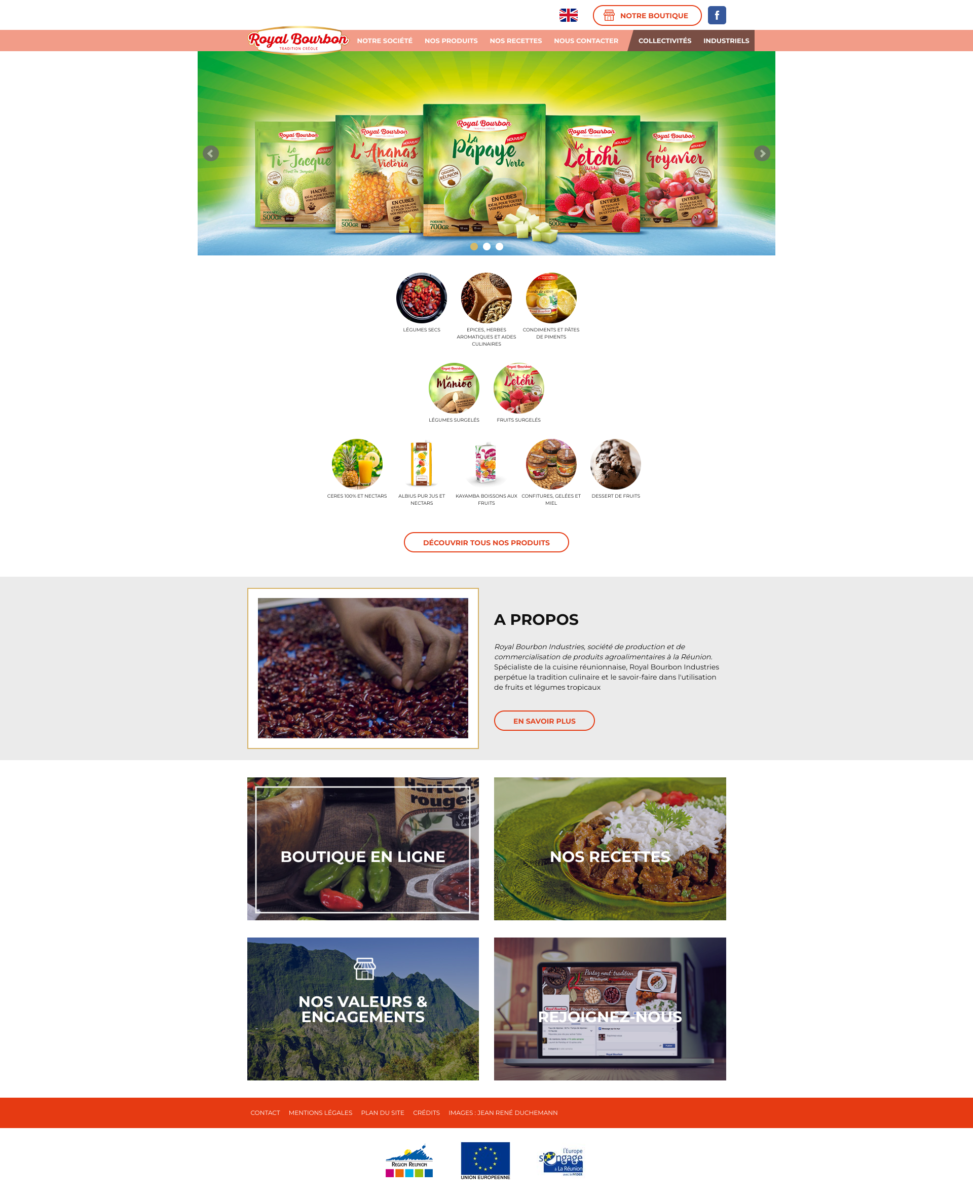 Aperçu du site