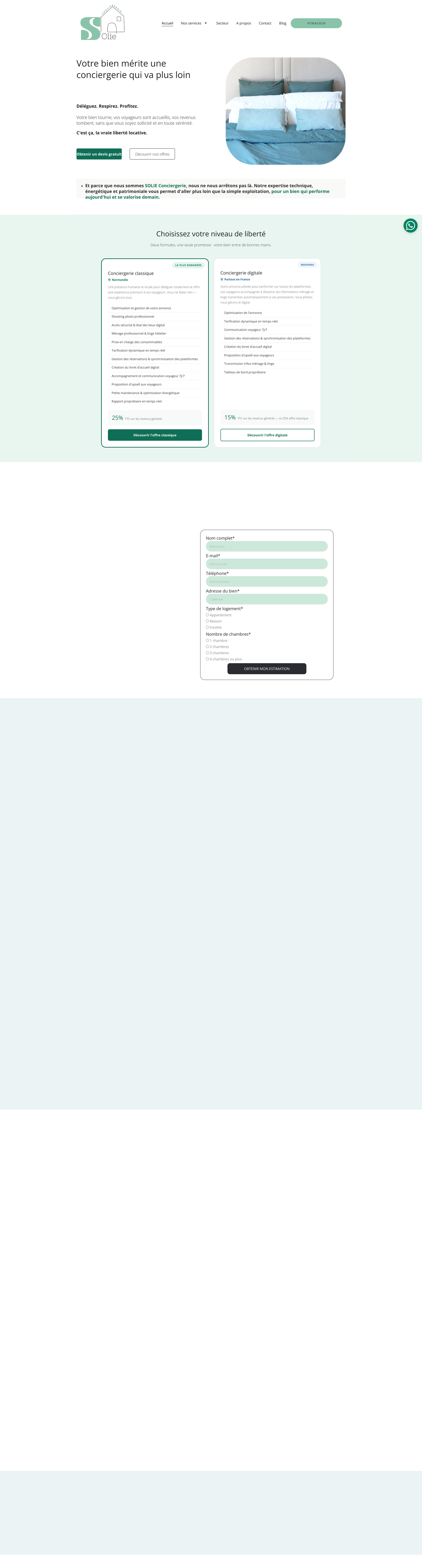 Aperçu du site