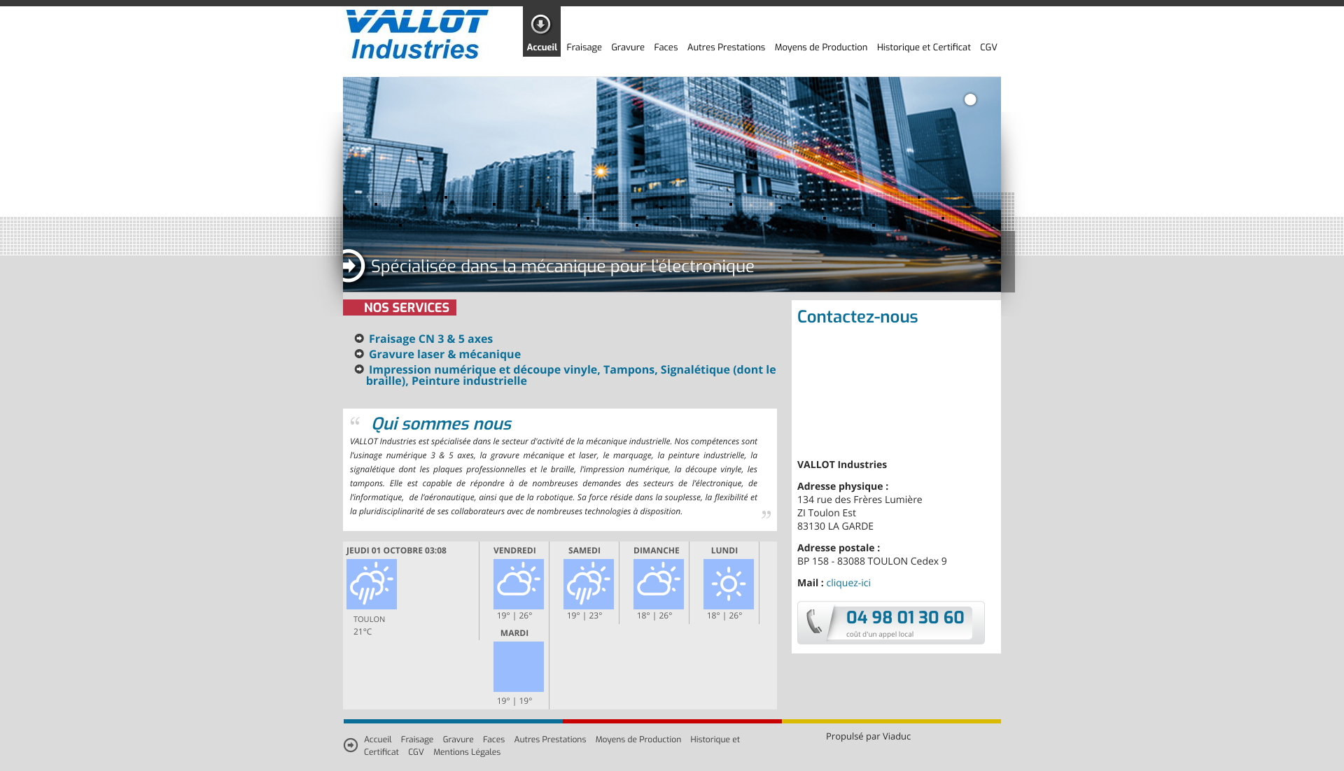 Aperçu du site