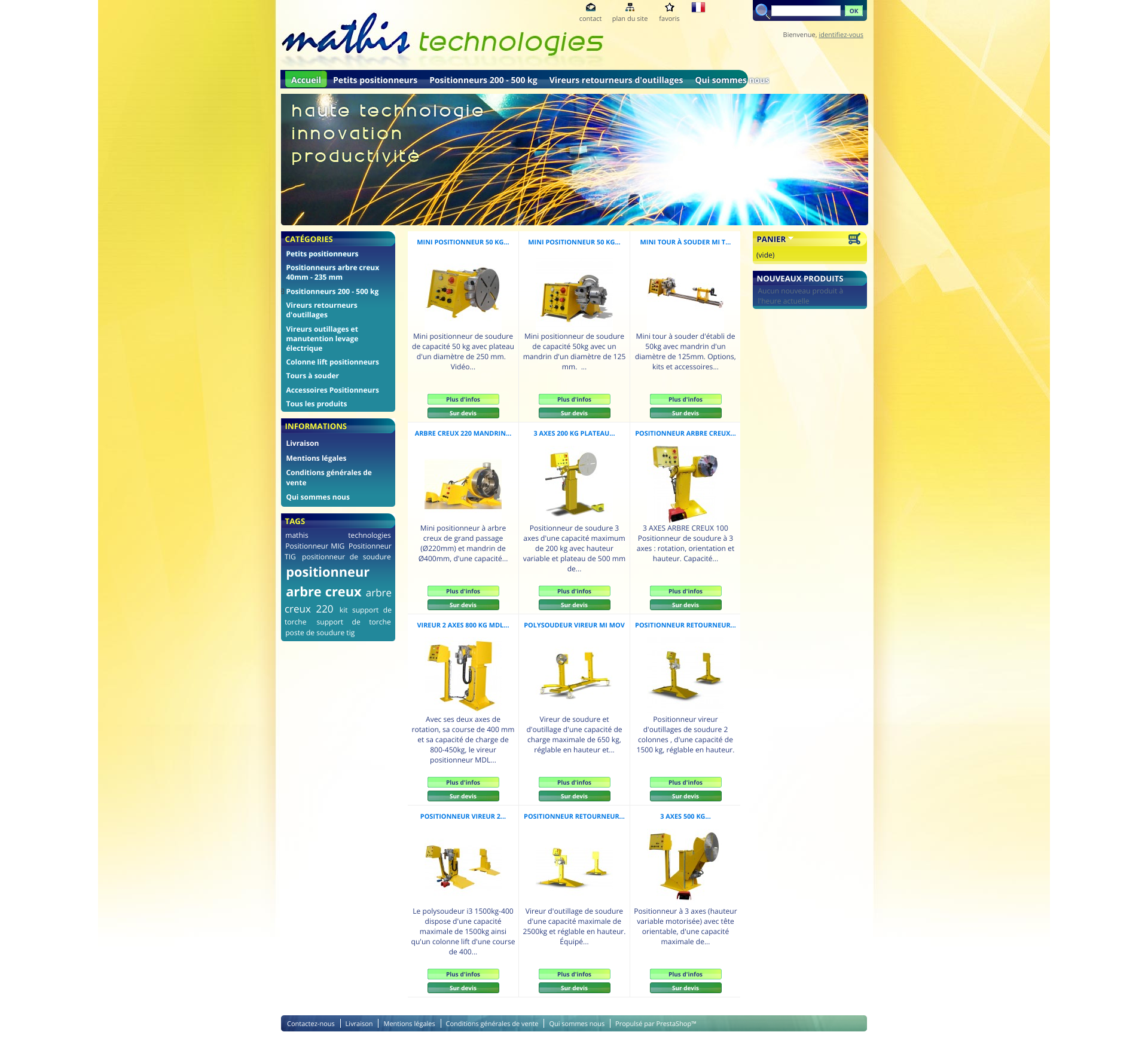 Aperçu du site