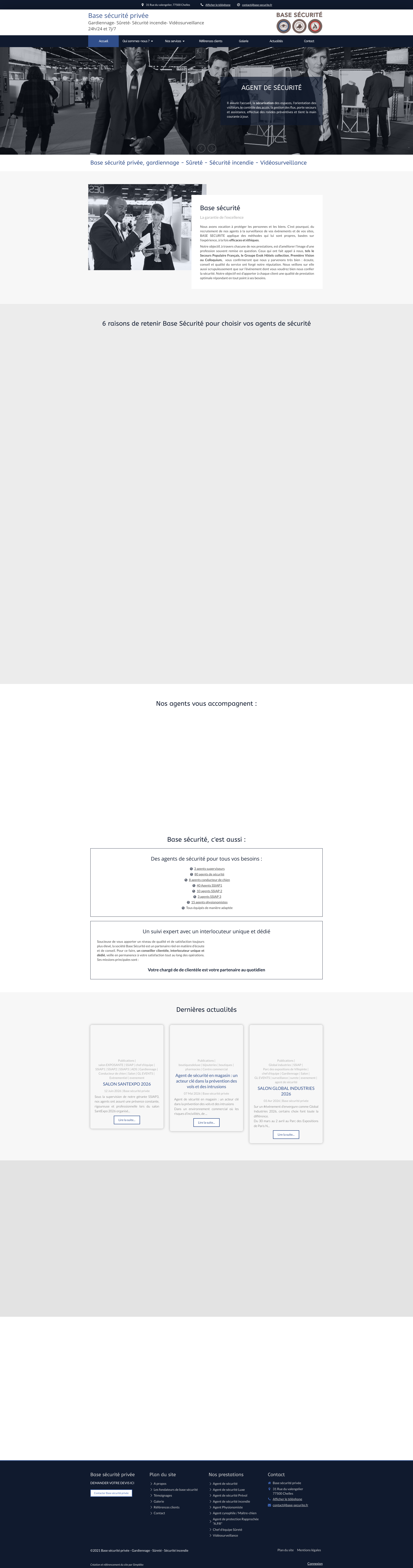 Aperçu du site